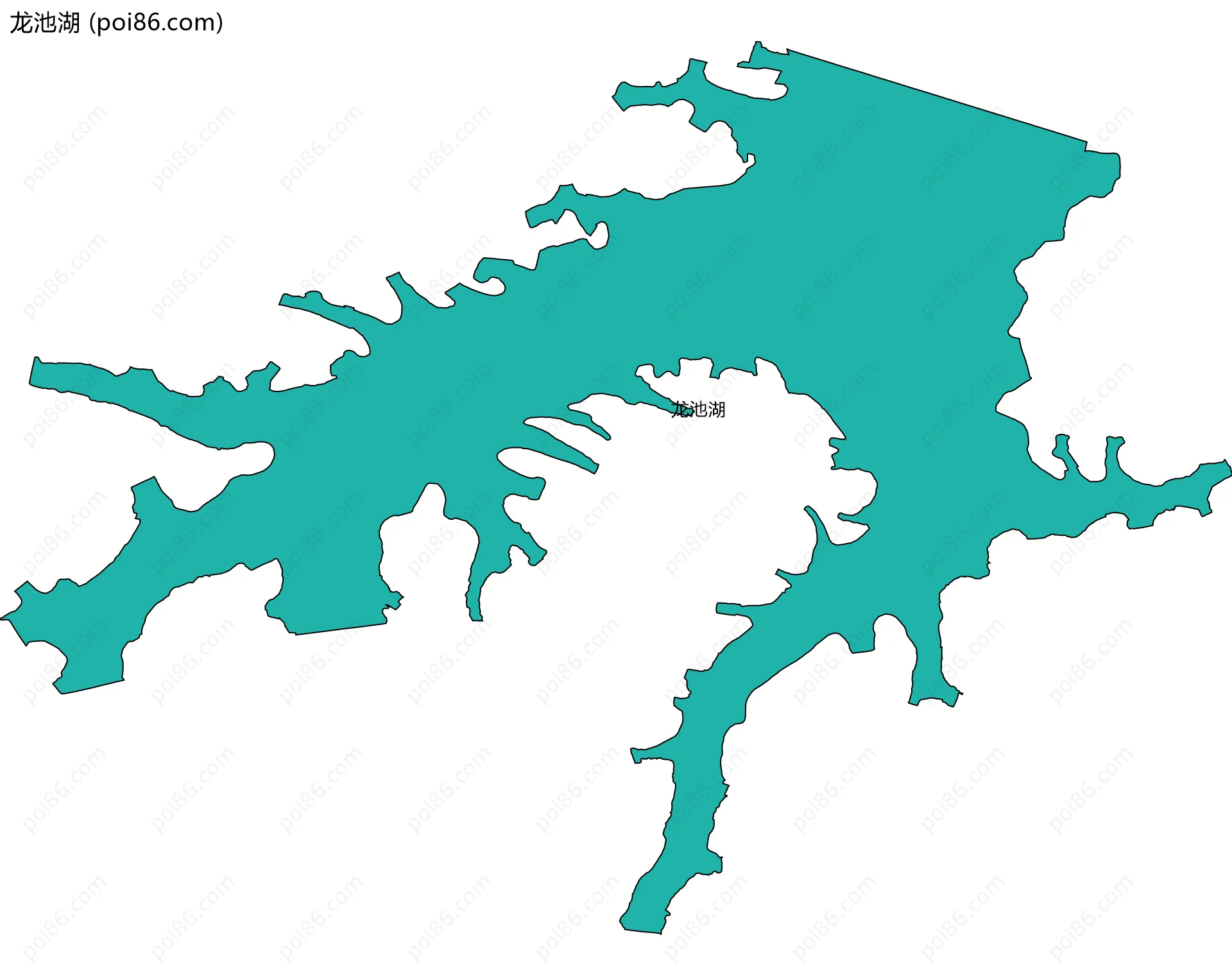 龙池湖边界地图