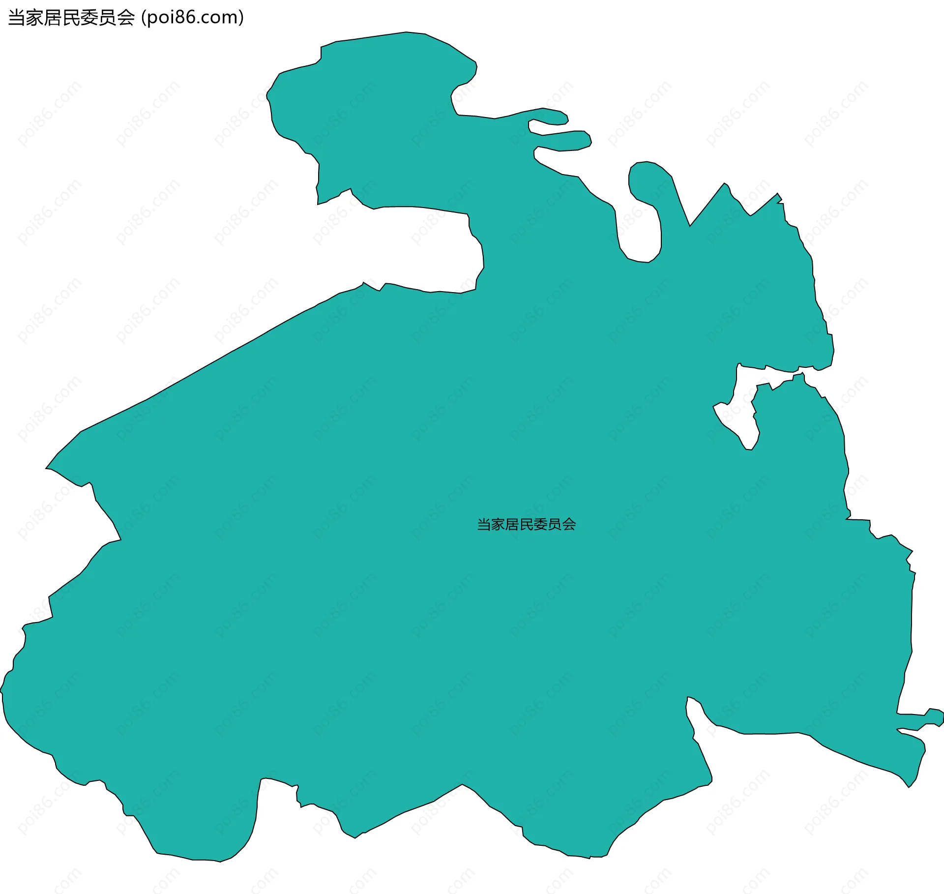 当家居民委员会边界地图