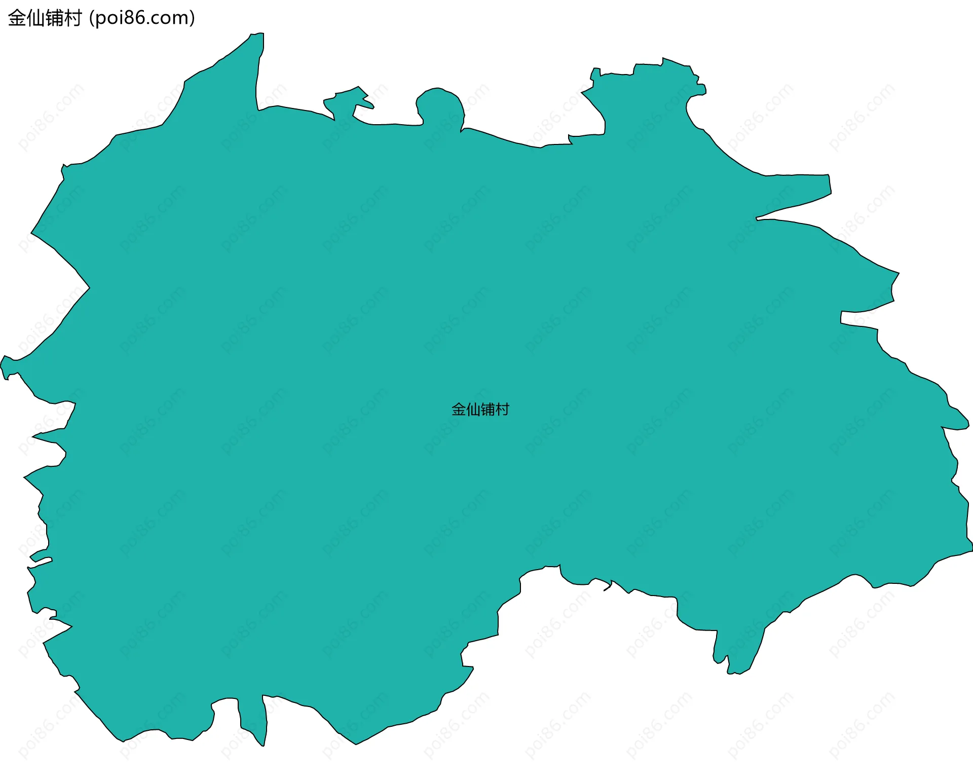 金仙铺村边界地图