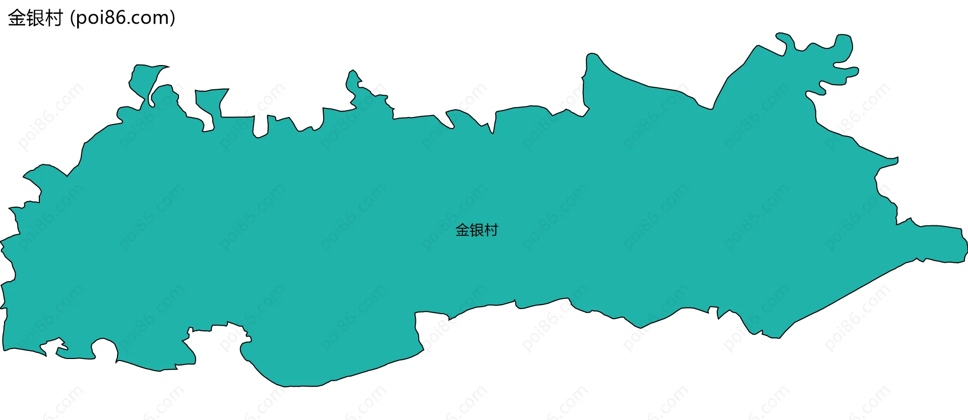 金银村边界地图