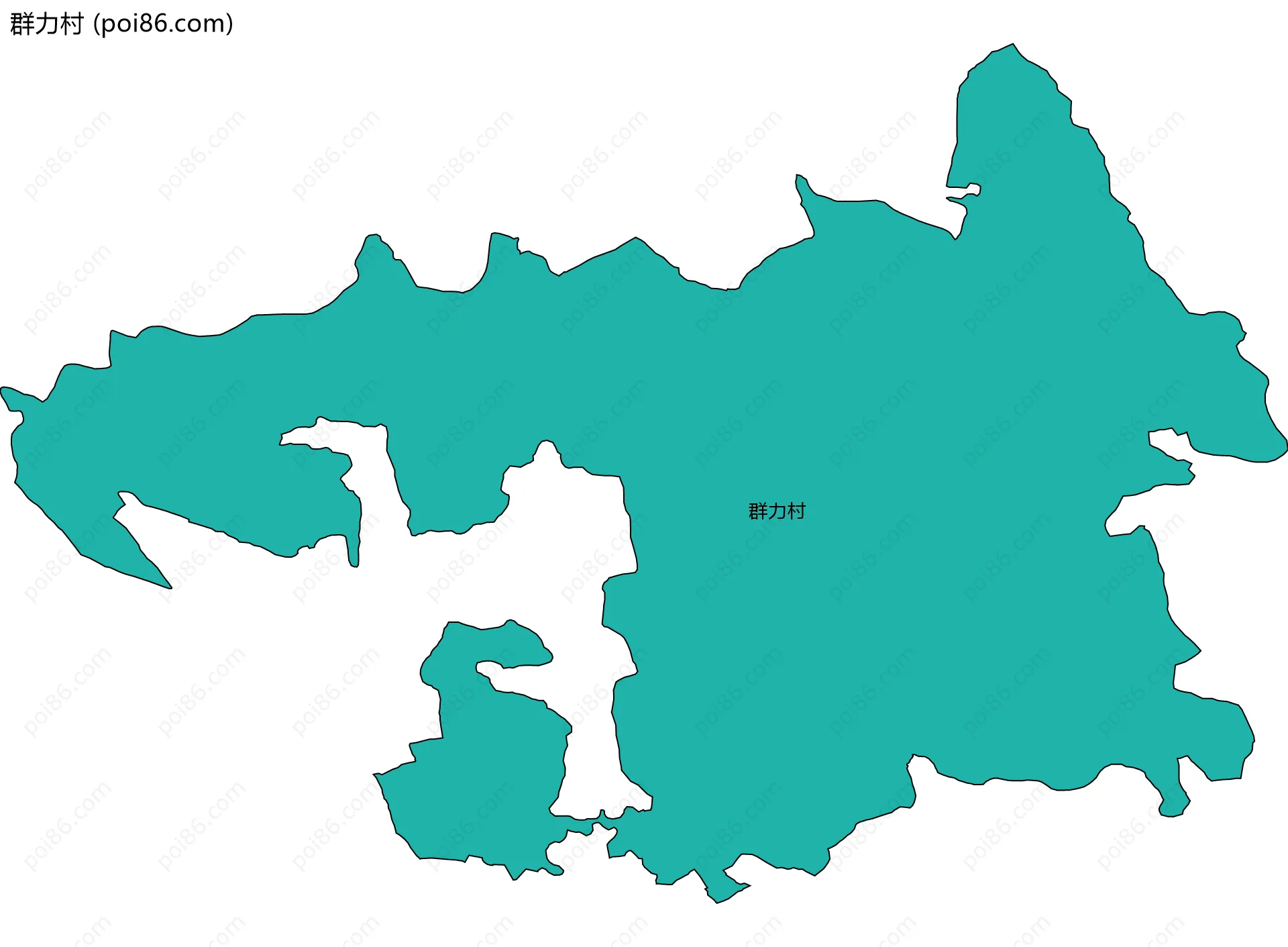 群力村边界地图
