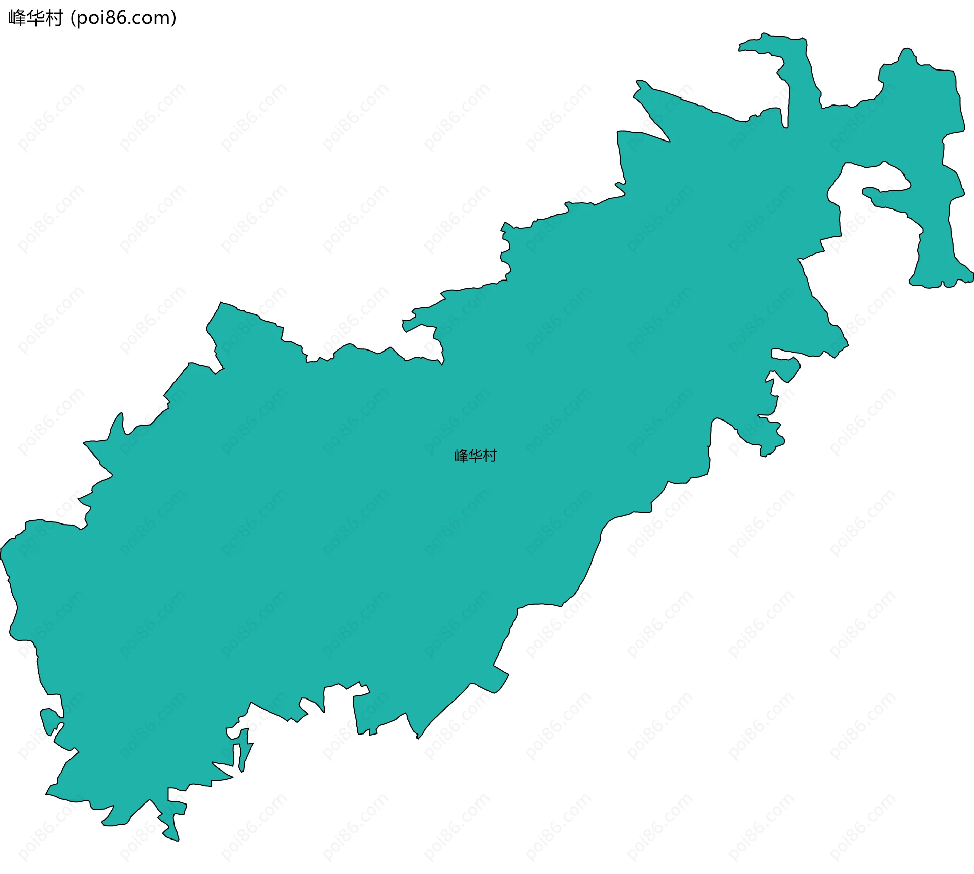 峰华村边界地图