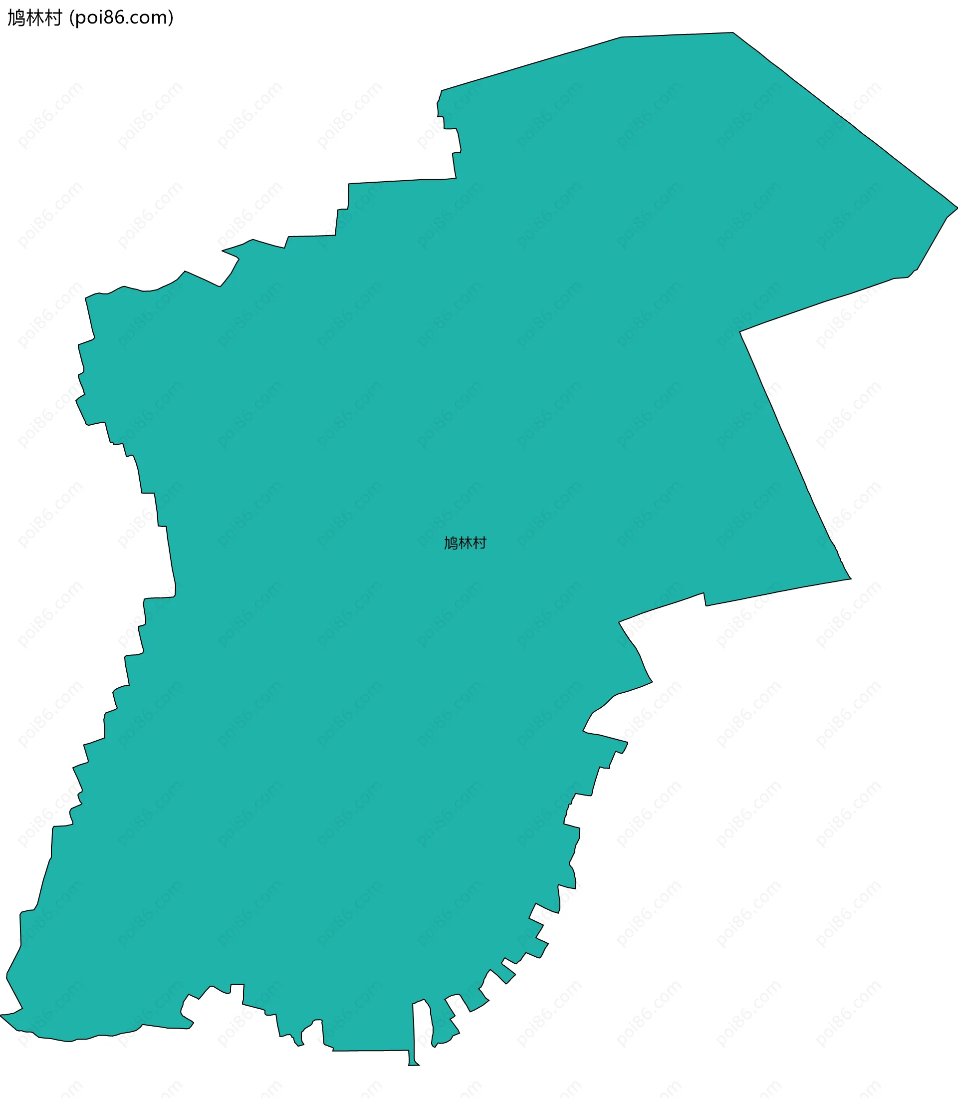 鸠林村边界地图