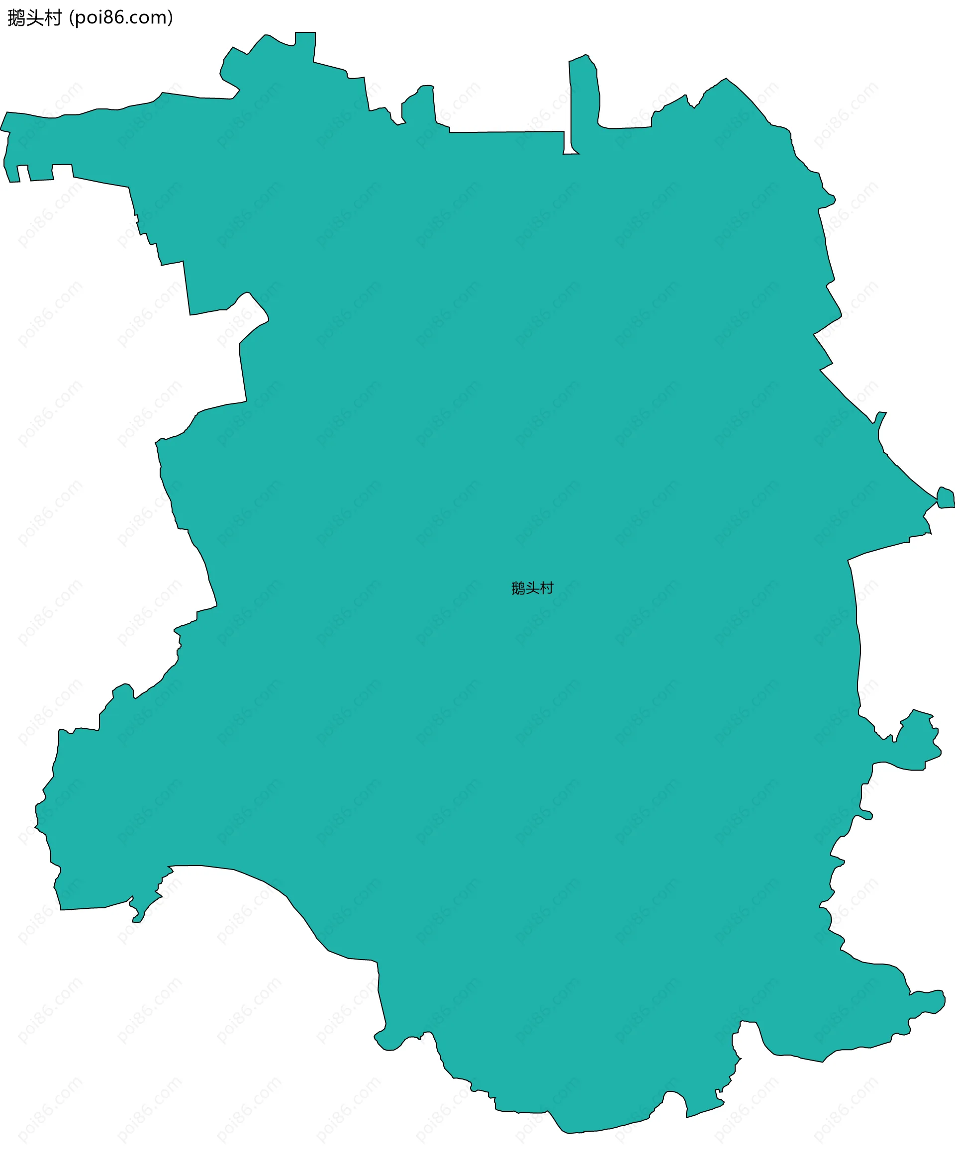 鹅头村边界地图