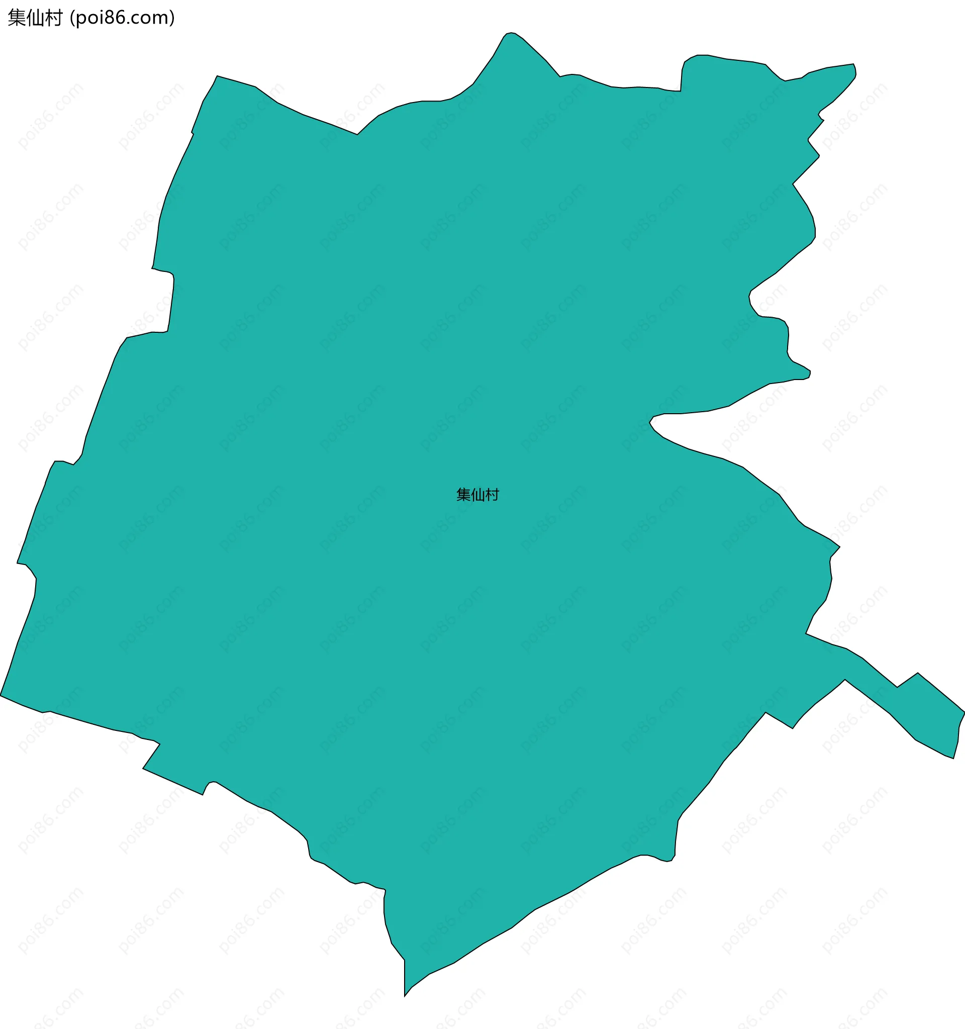 集仙村边界地图