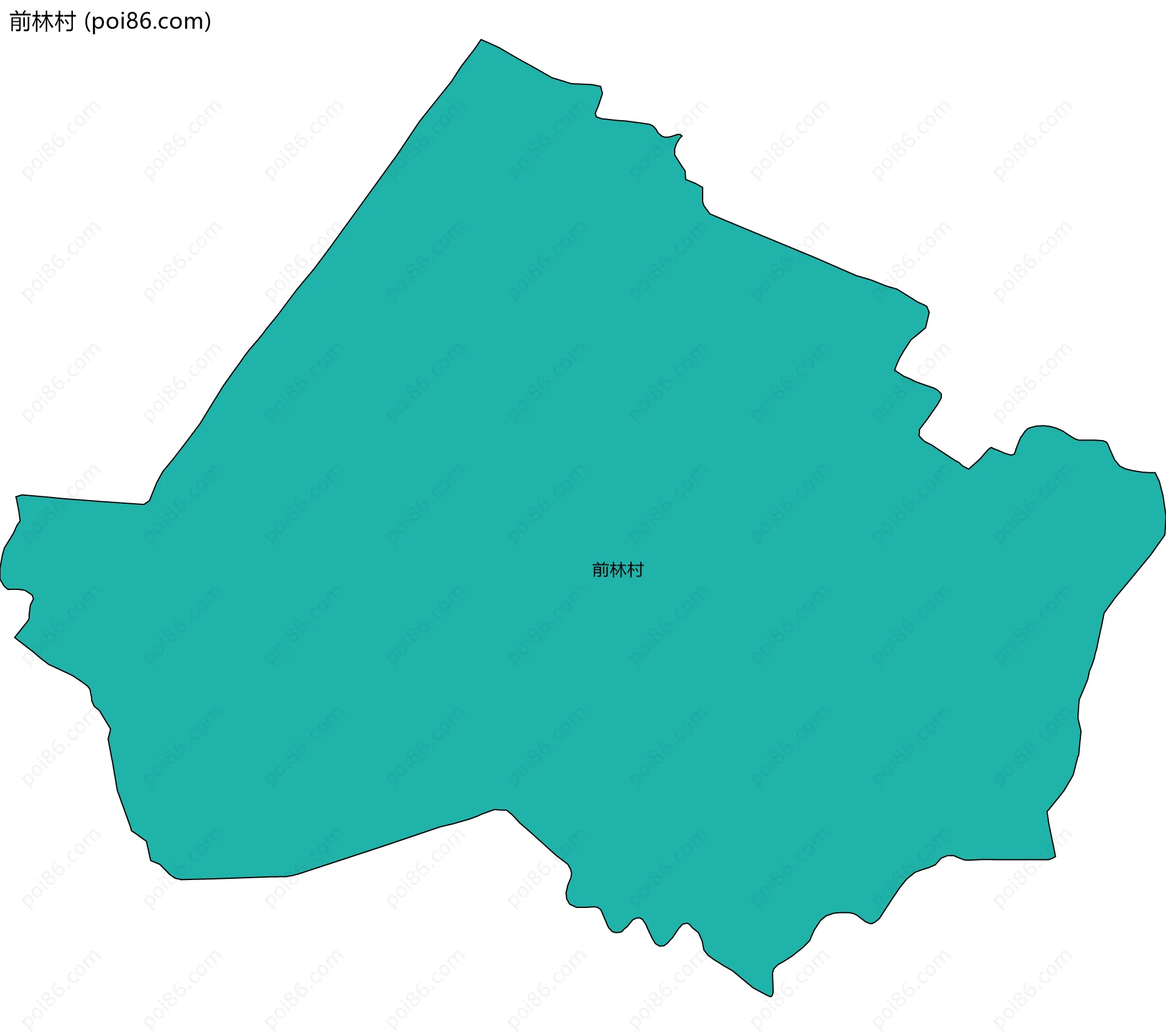 前林村边界地图