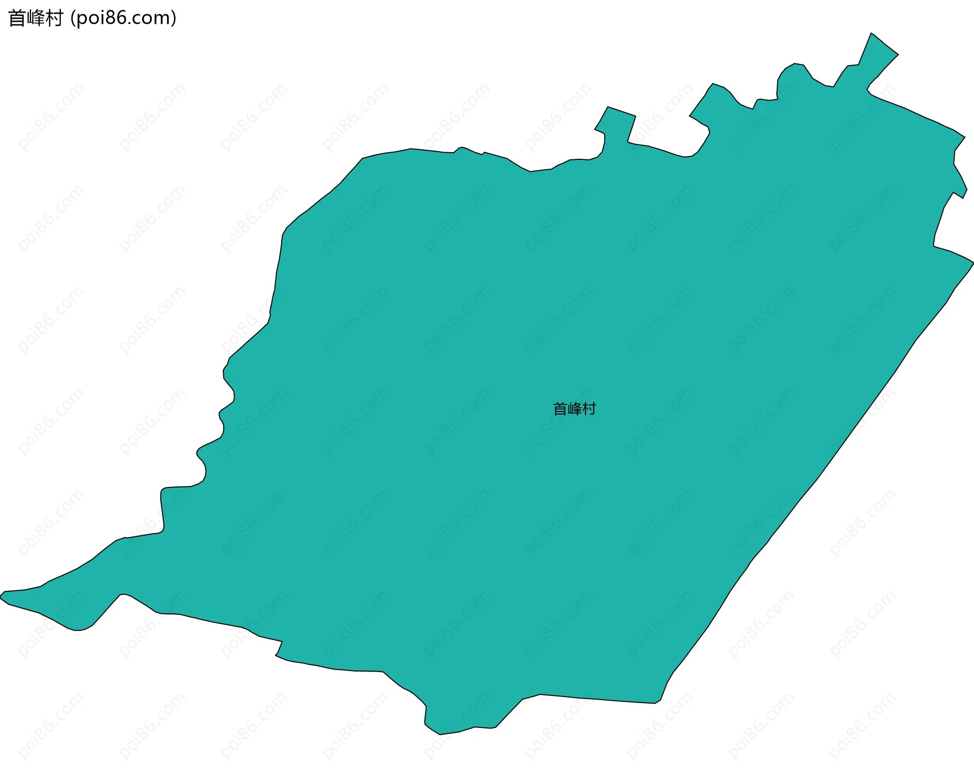 首峰村边界地图