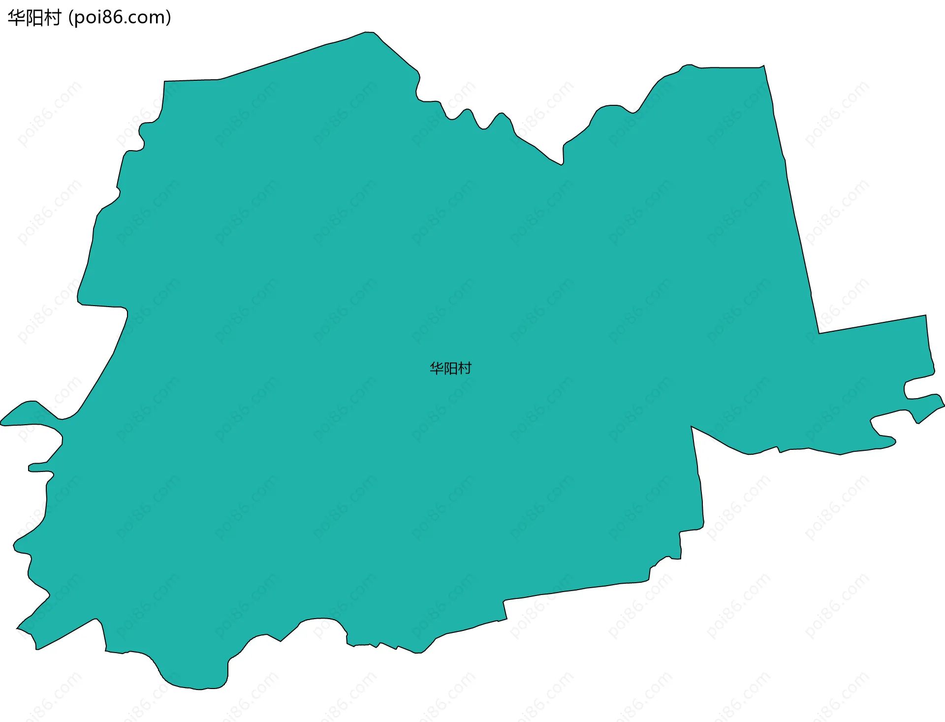 华阳村边界地图