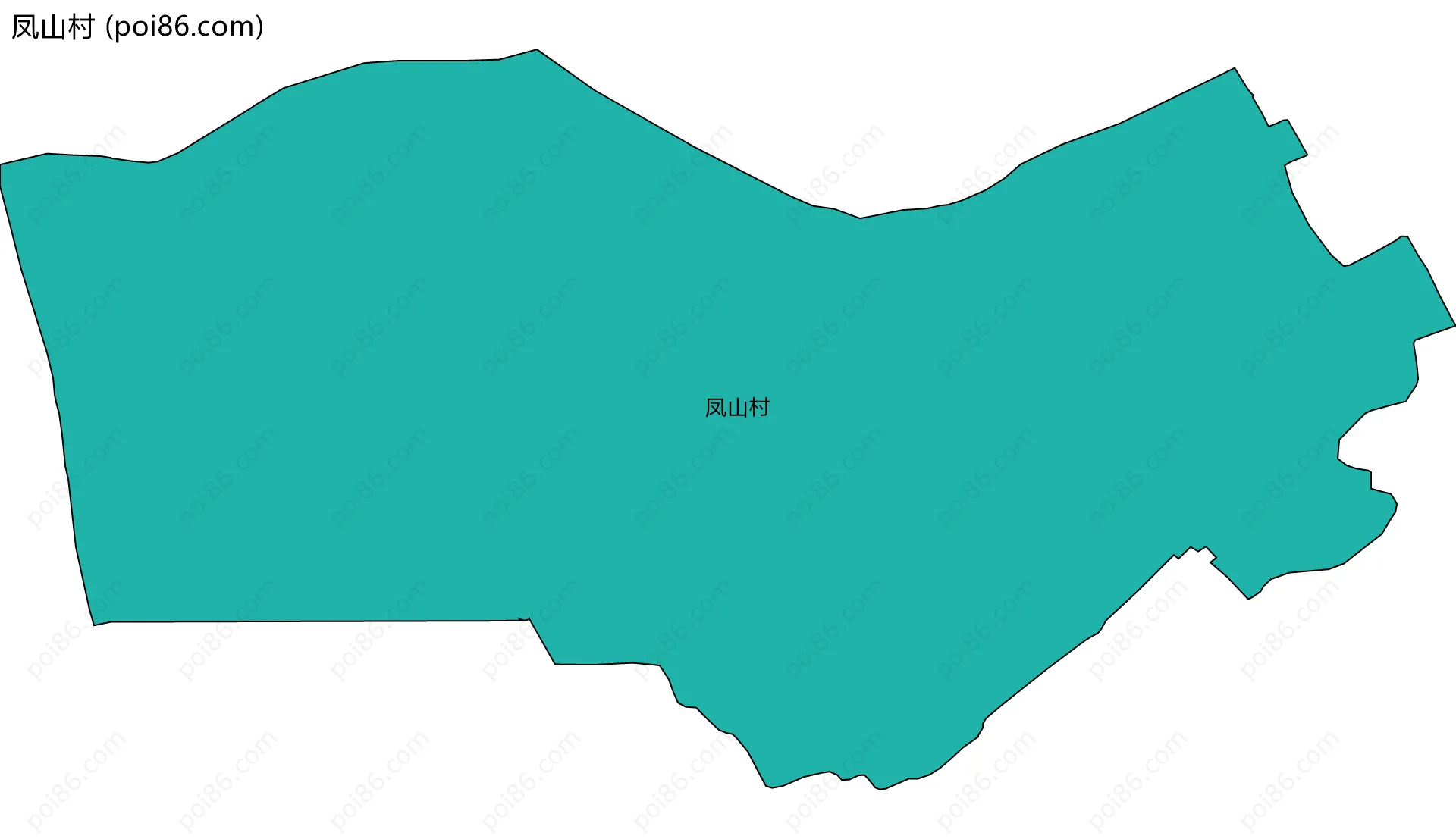 凤山村边界地图