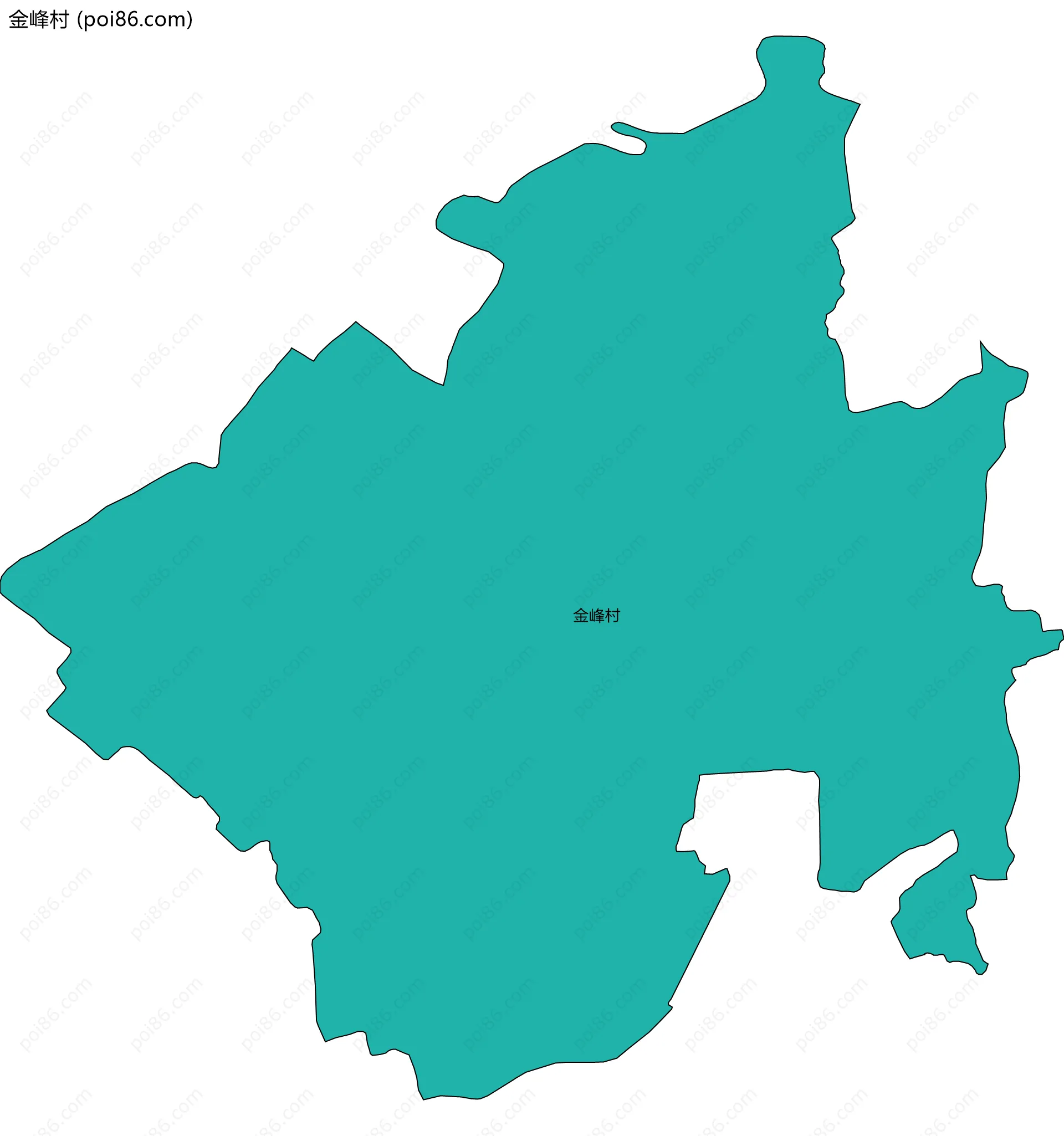 金峰村边界地图
