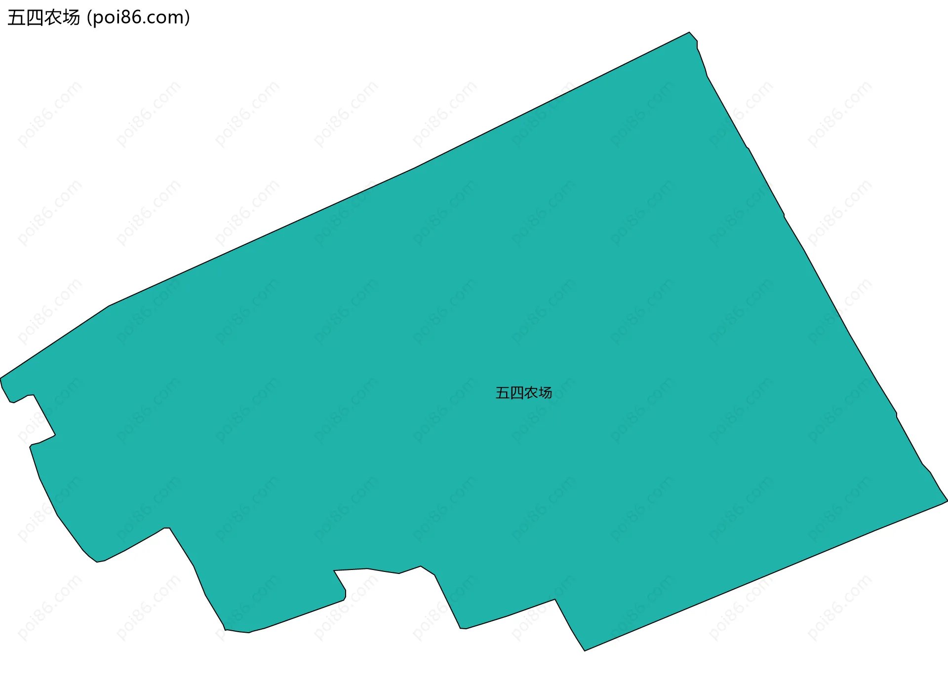 五四农场边界地图