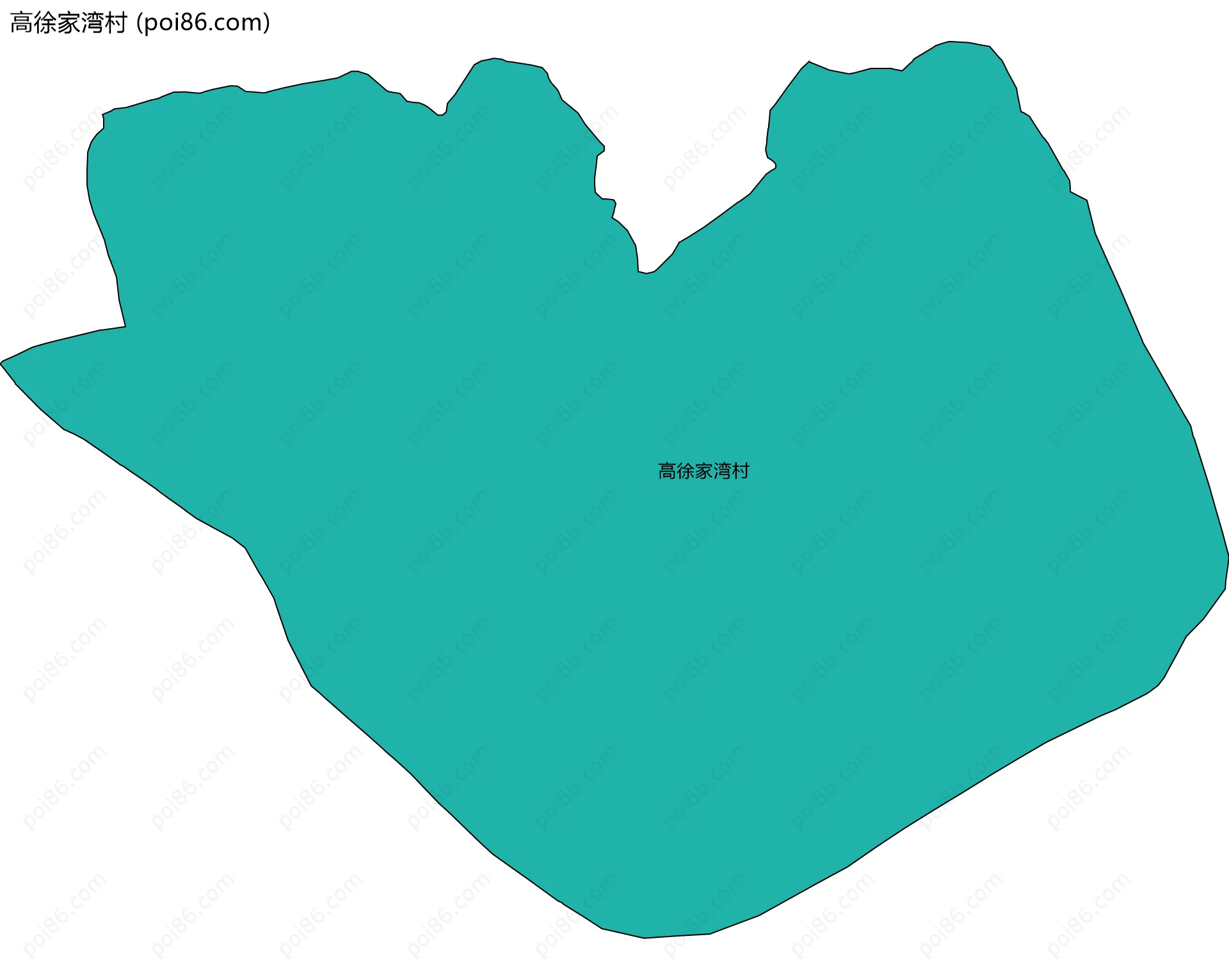 高徐家湾村边界地图
