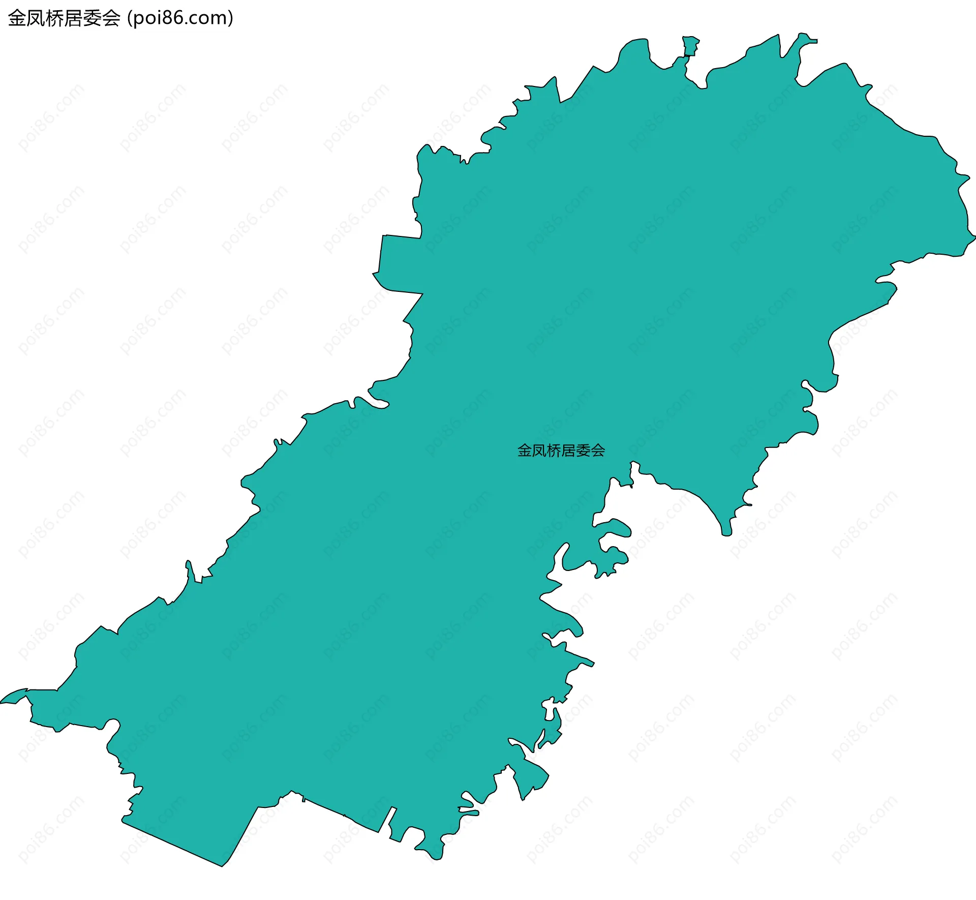 金凤桥居委会边界地图
