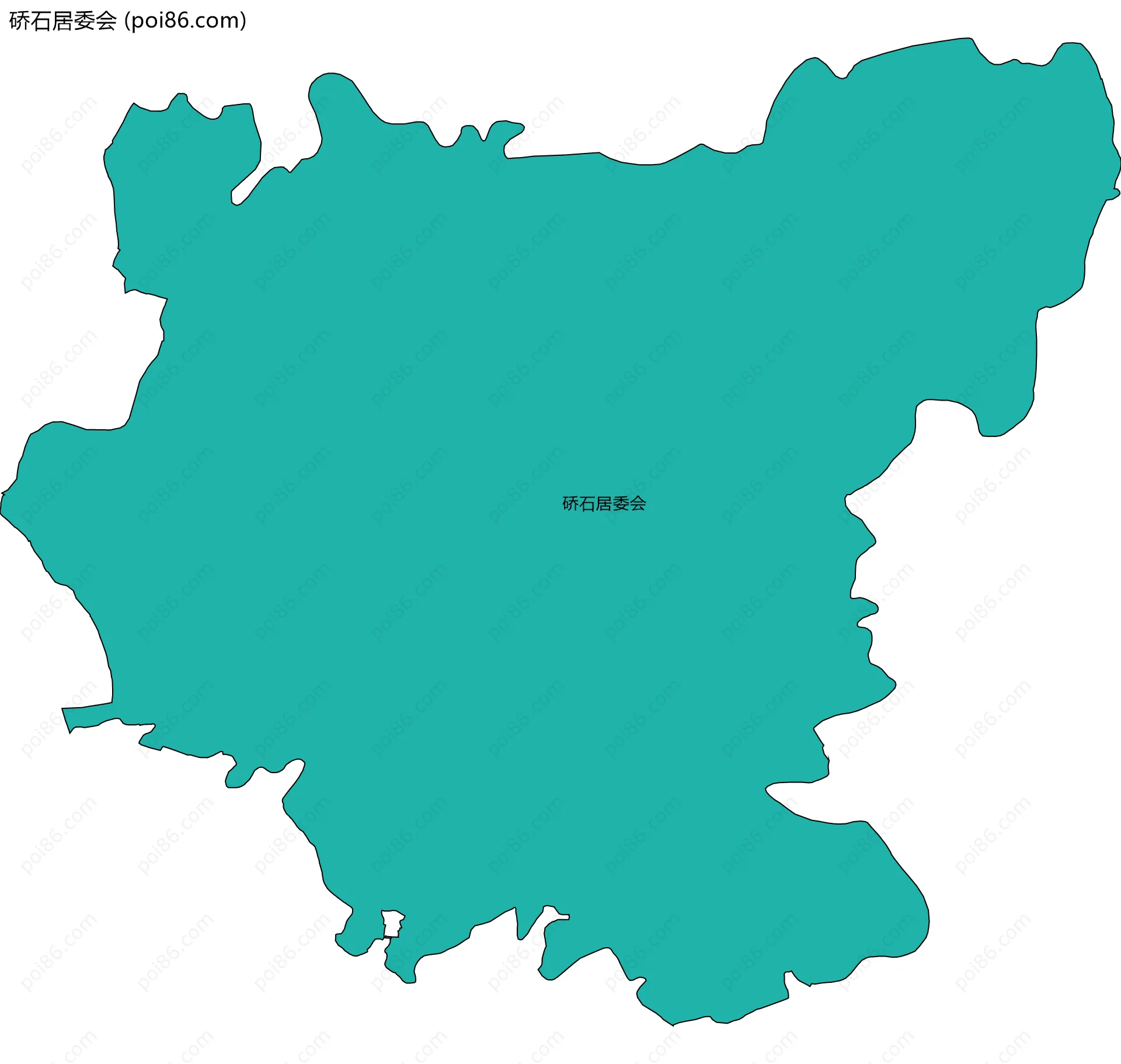 硚石居委会边界地图