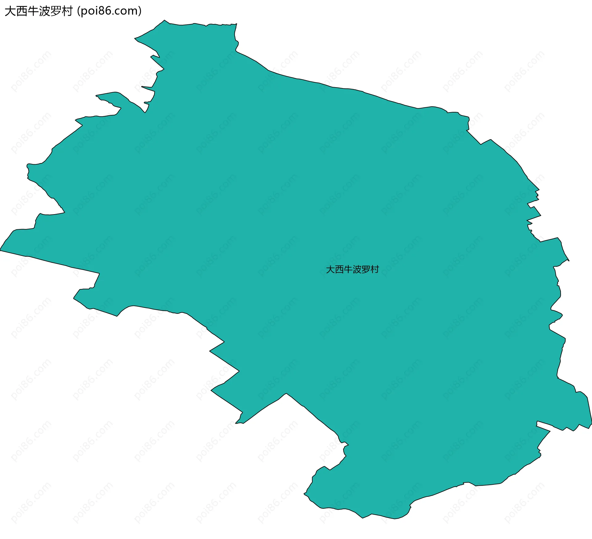 大西牛波罗村边界地图