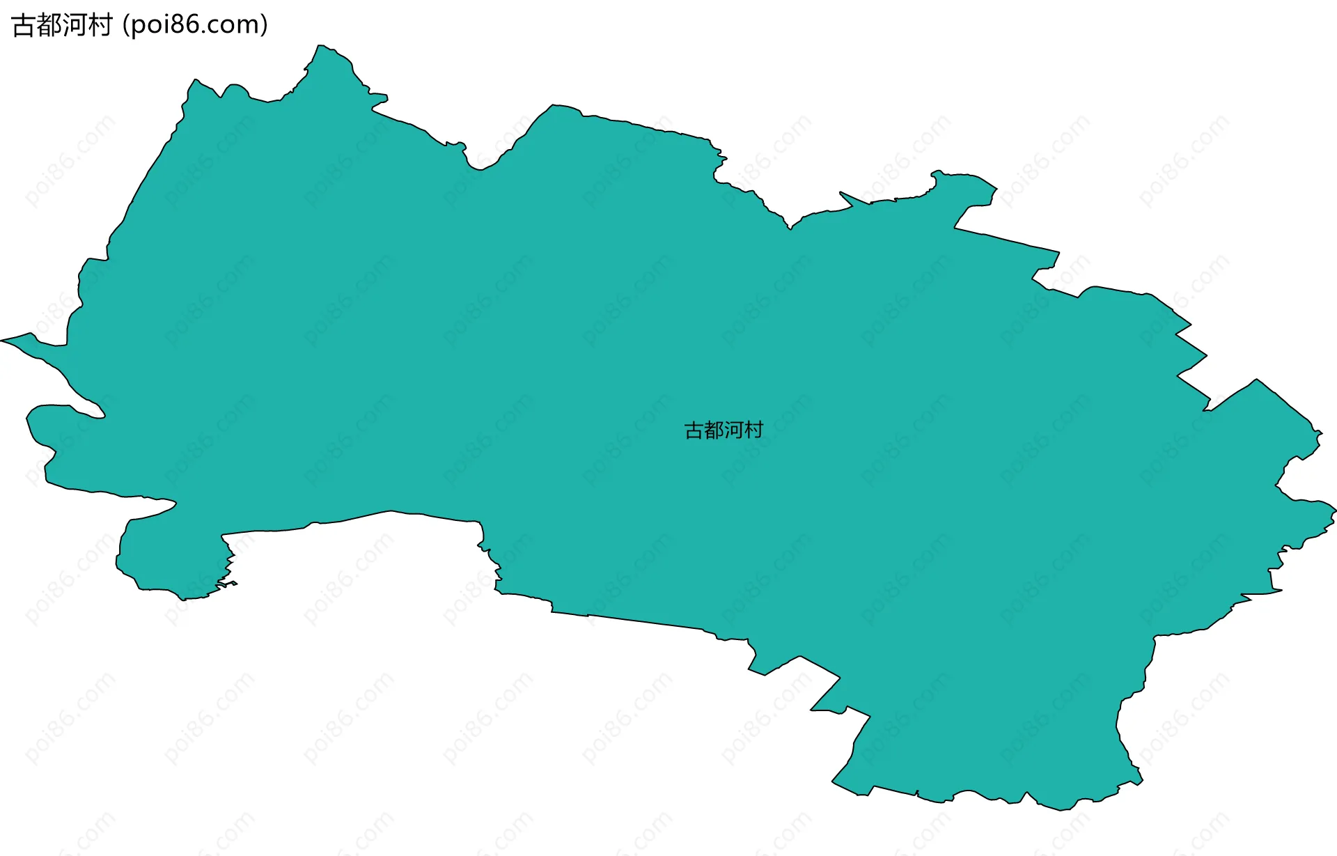 古都河村边界地图