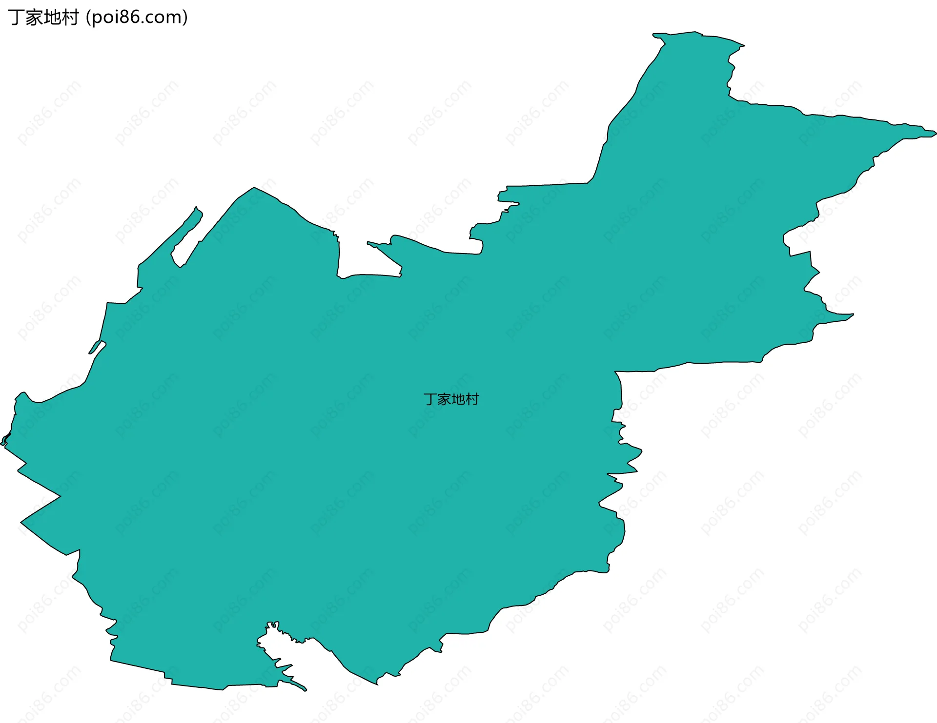 丁家地村边界地图