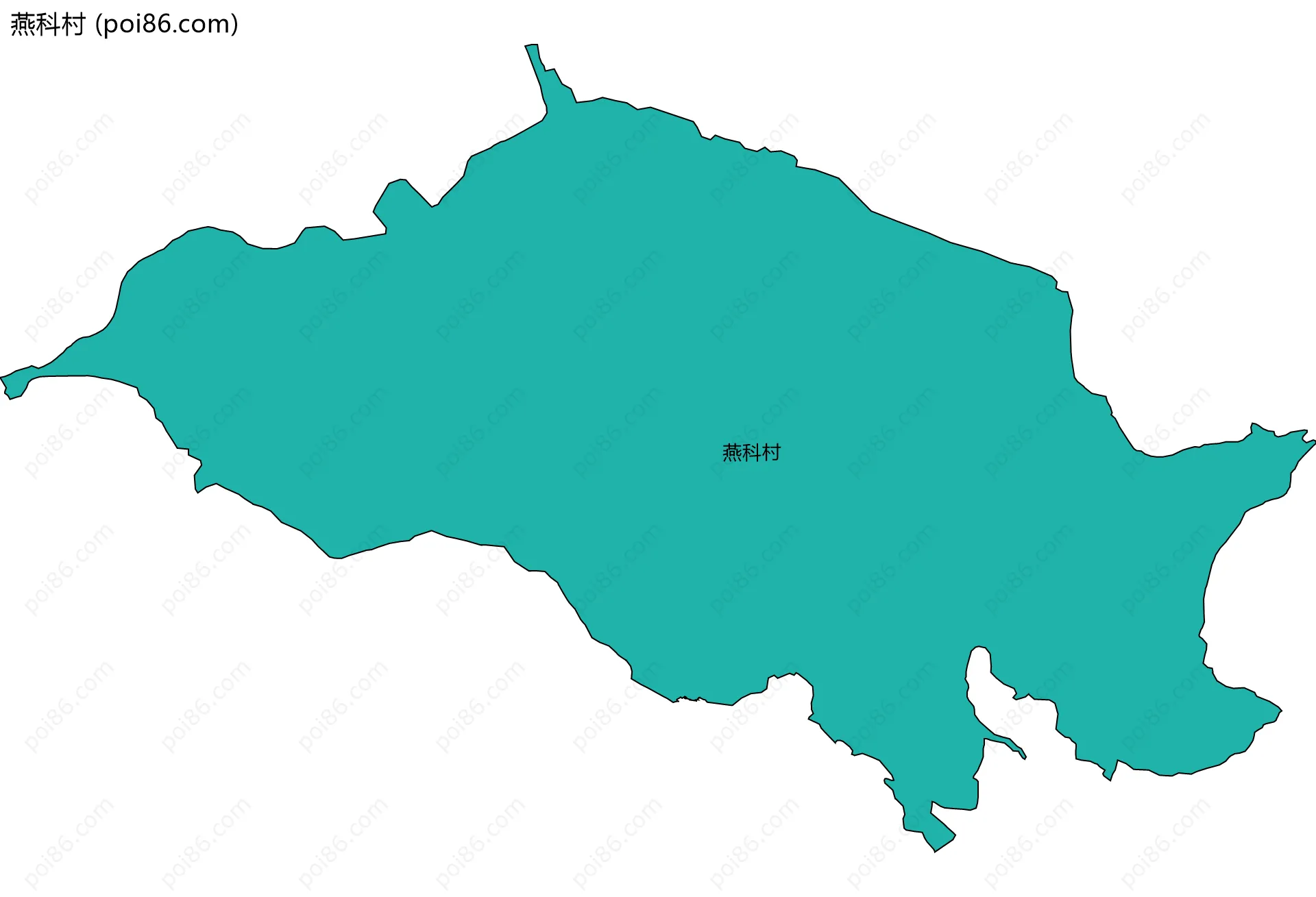 燕科村边界地图
