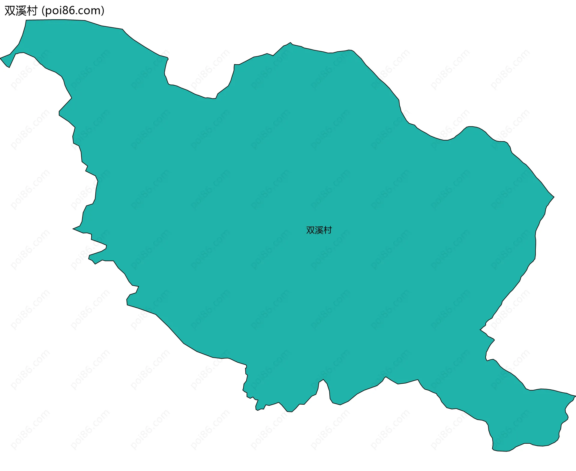 双溪村边界地图