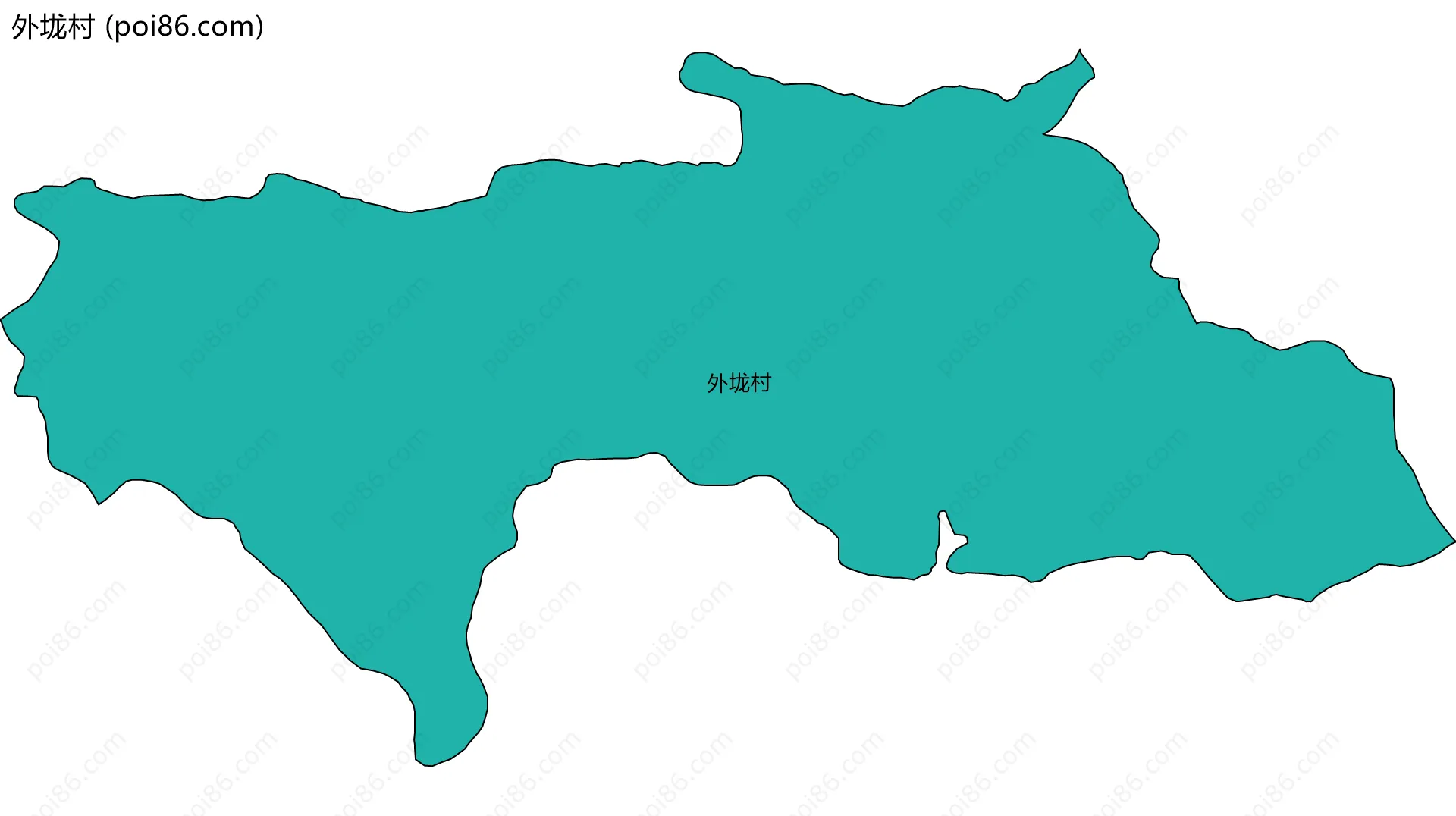 外垅村边界地图