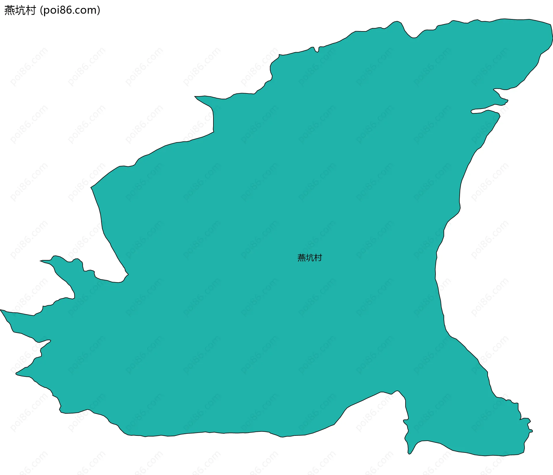 燕坑村边界地图