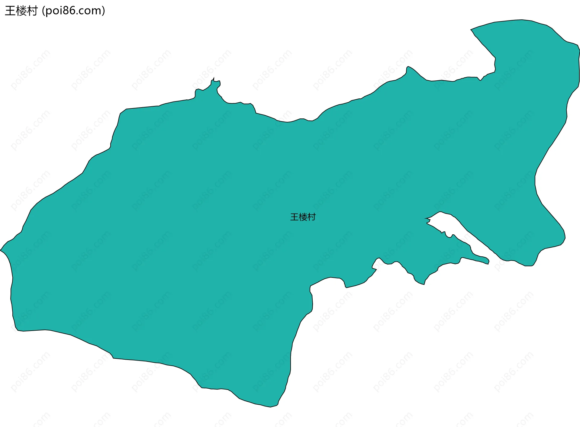 王楼村边界地图