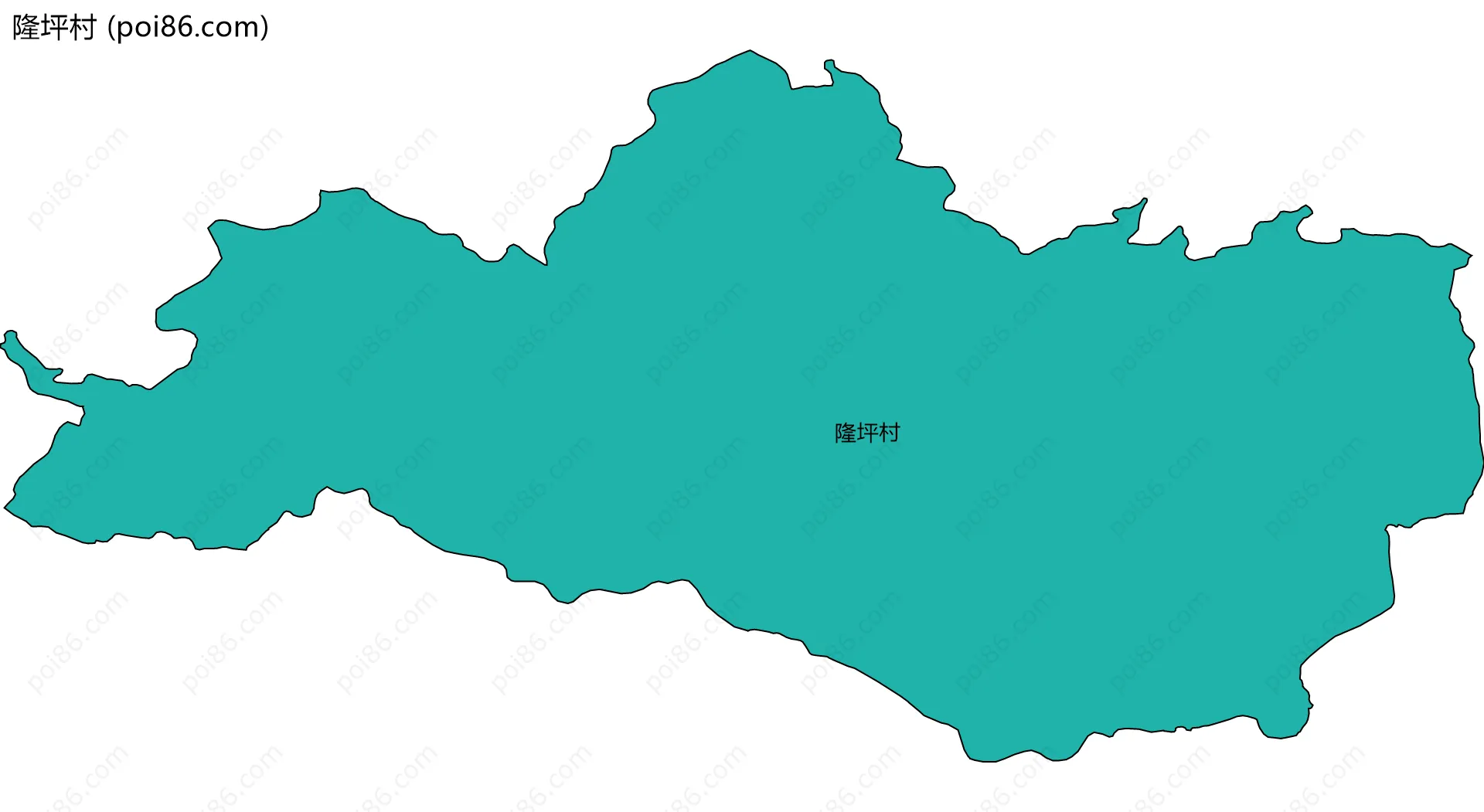 隆坪村边界地图