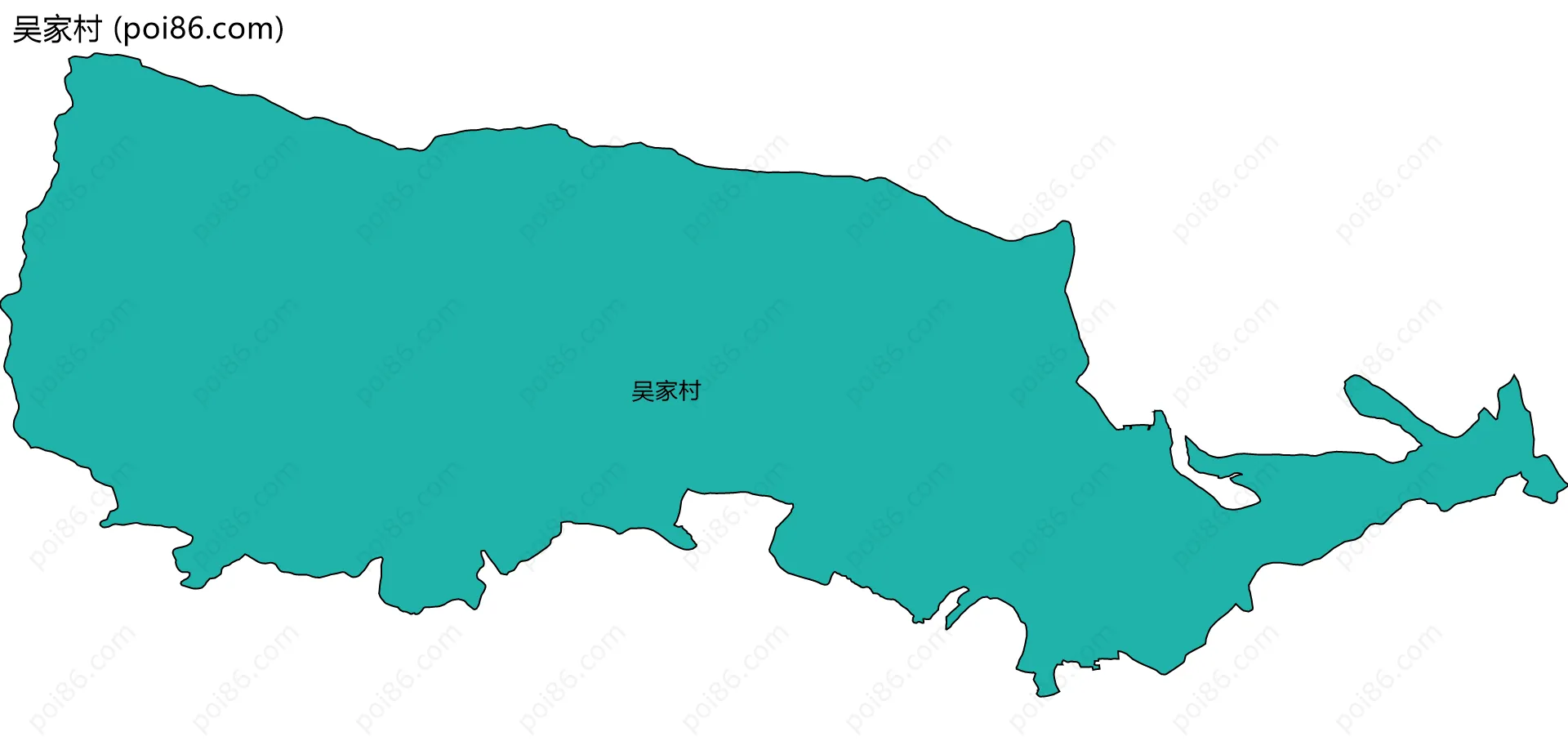 吴家村边界地图