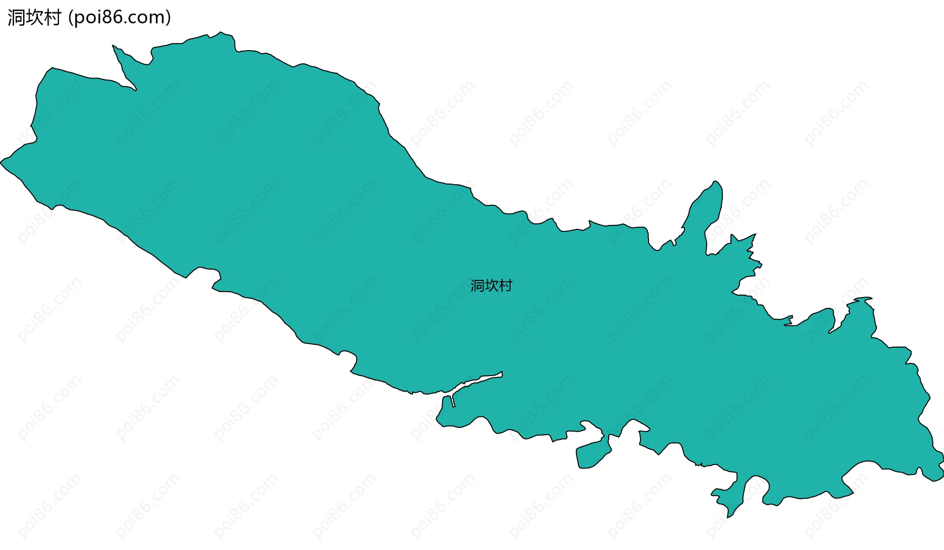 洞坎村边界地图