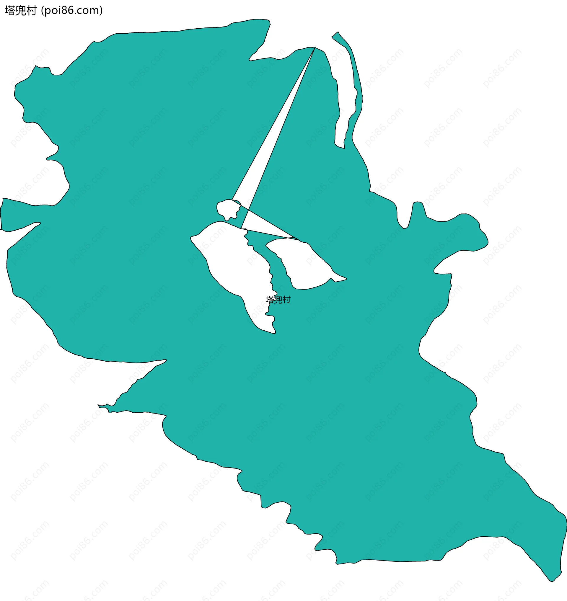 塔兜村边界地图