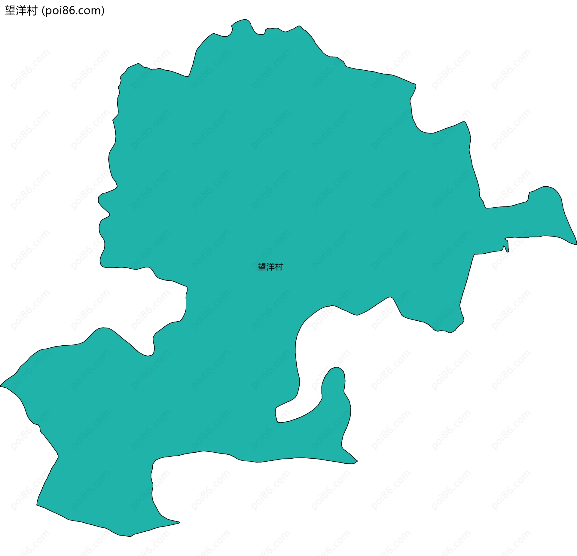 望洋村边界地图