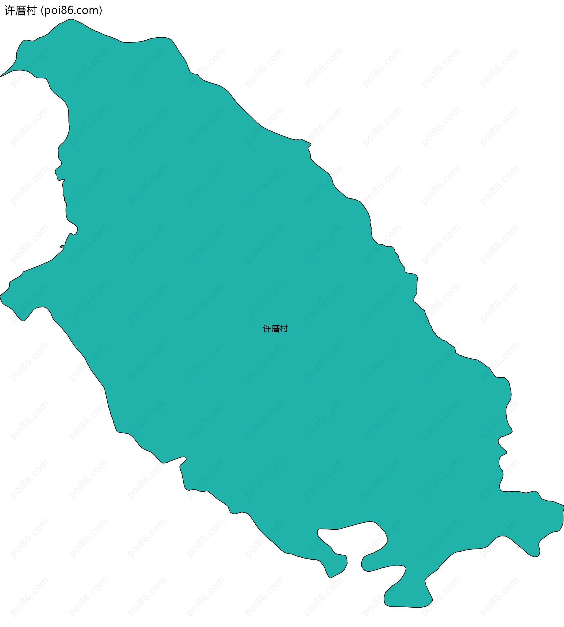 许厝村边界地图