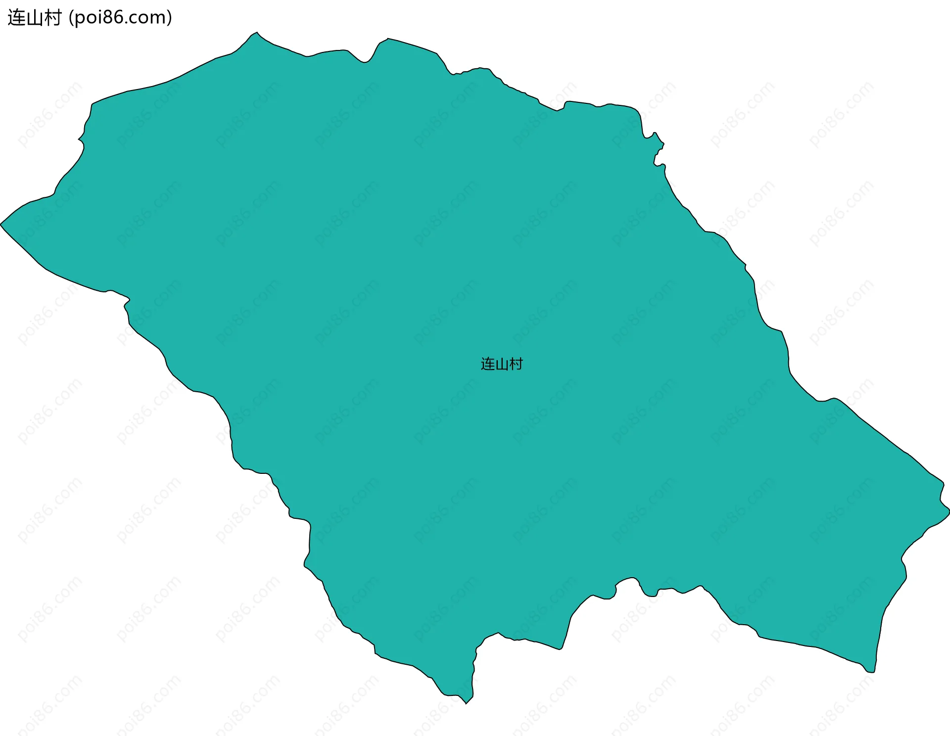 连山村边界地图