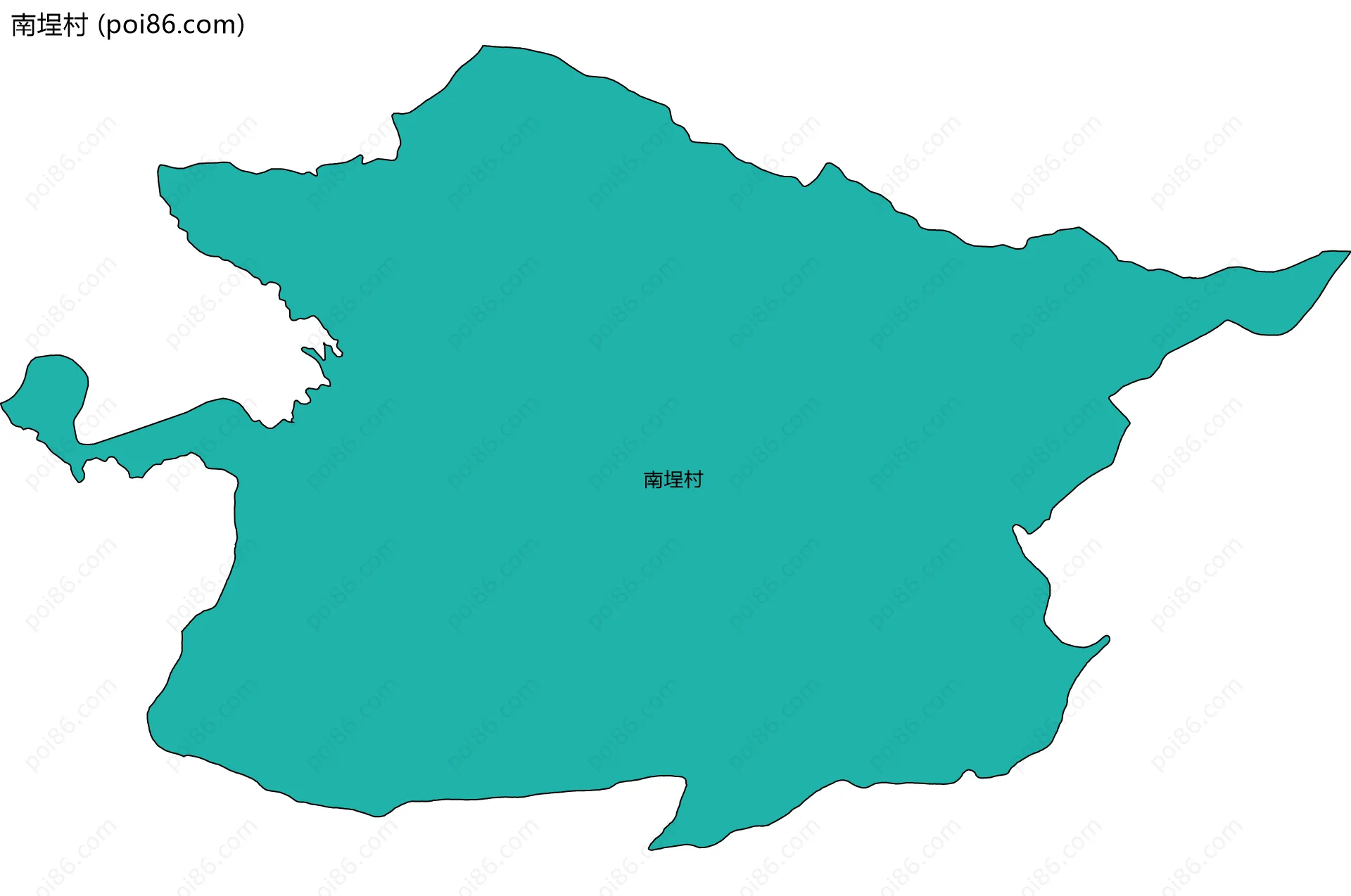 南埕村边界地图