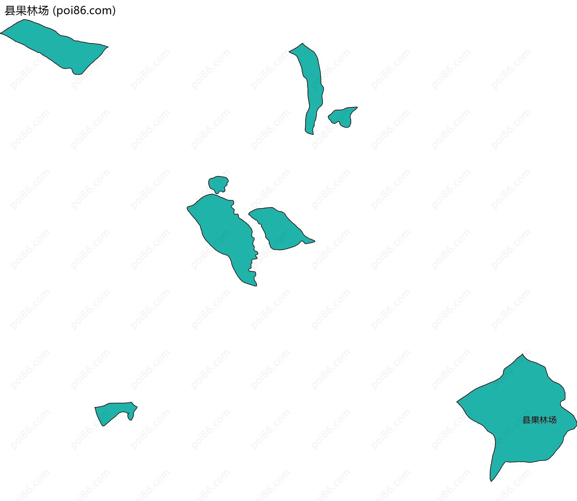 县果林场边界地图