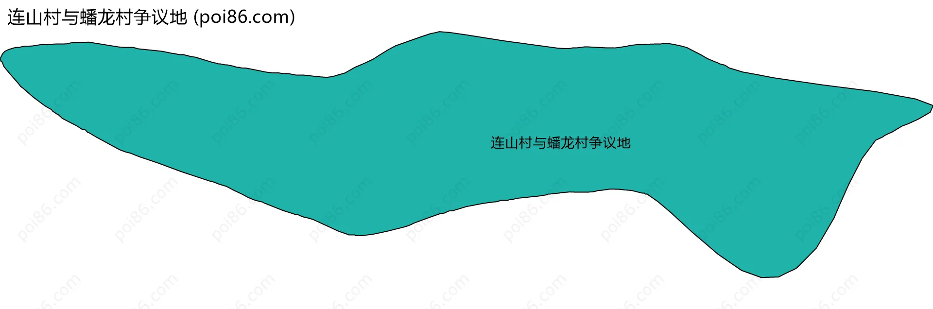 连山村与蟠龙村争议地边界地图