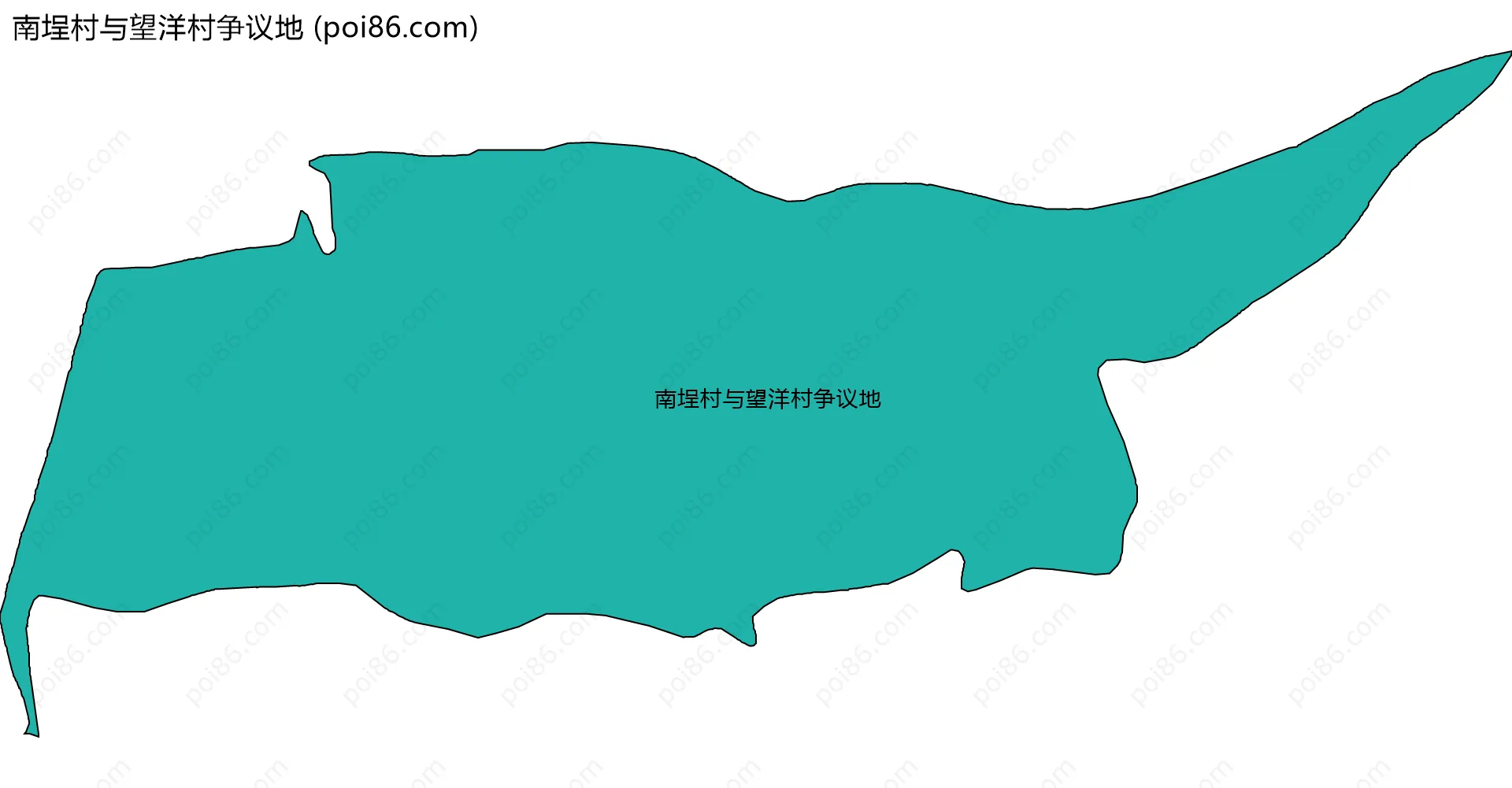 南埕村与望洋村争议地边界地图