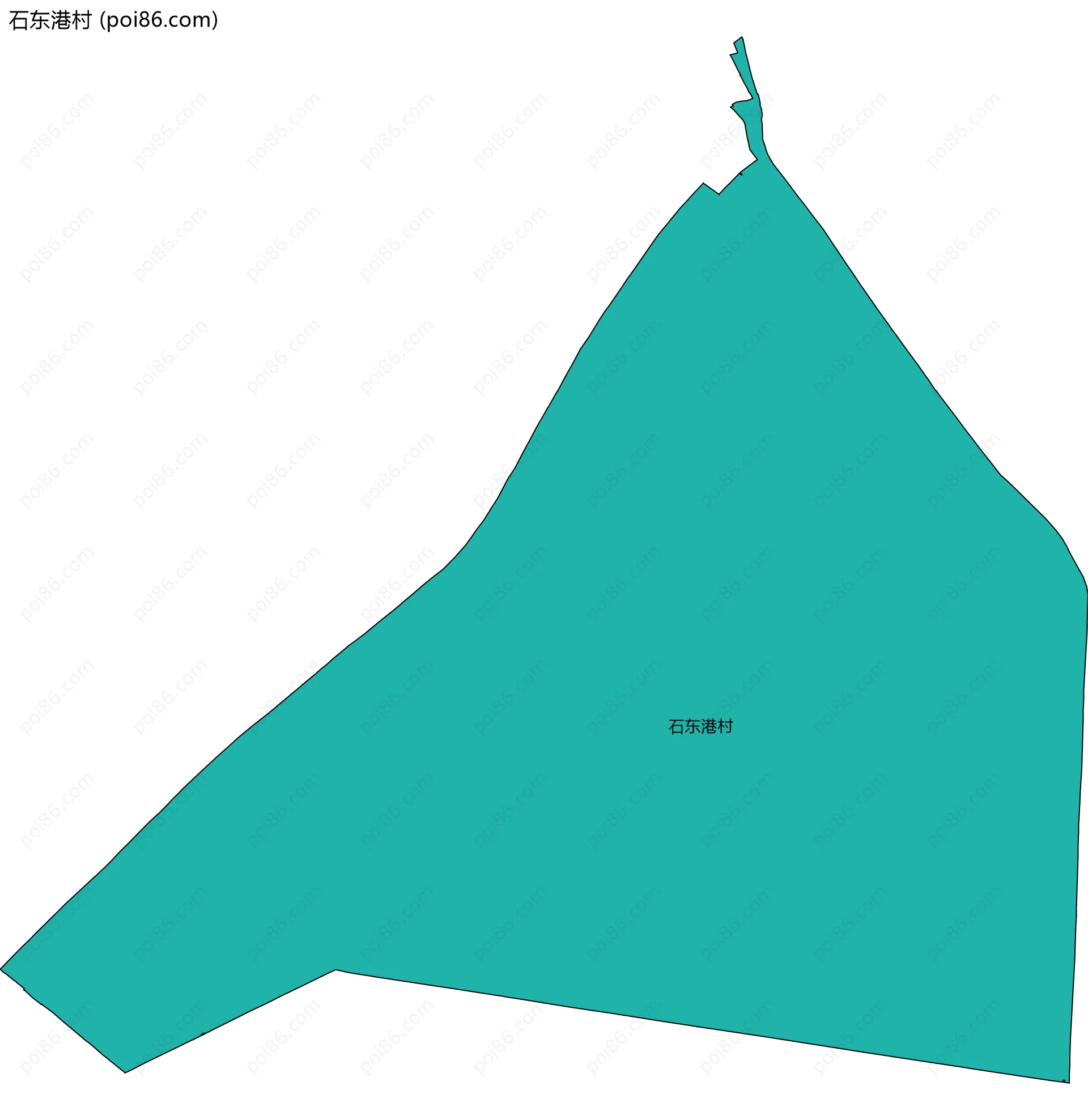 石东港村边界地图