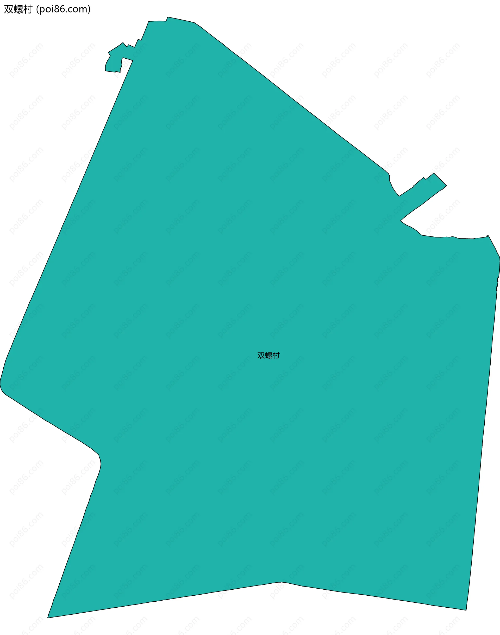 双螺村边界地图