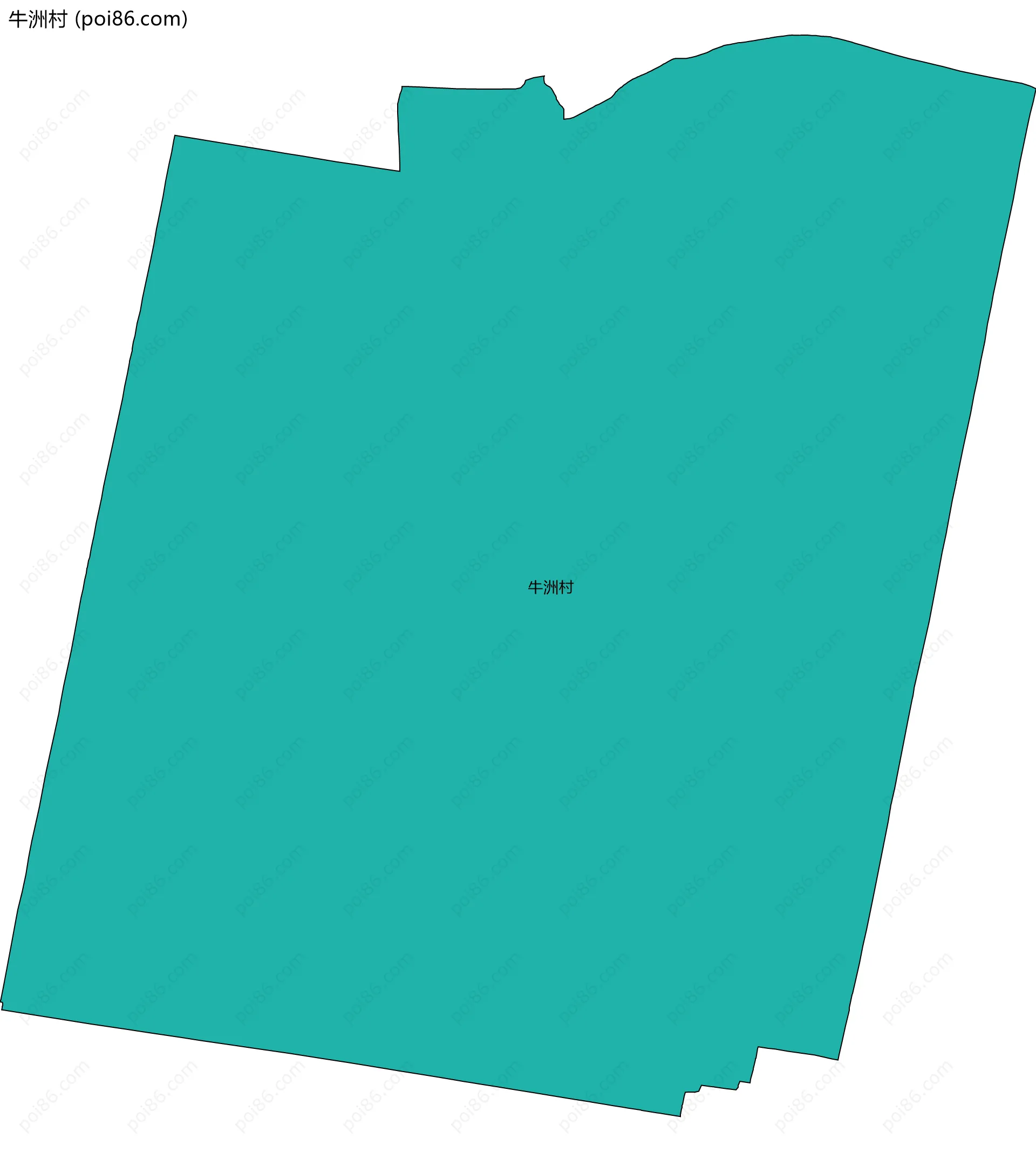 牛洲村边界地图