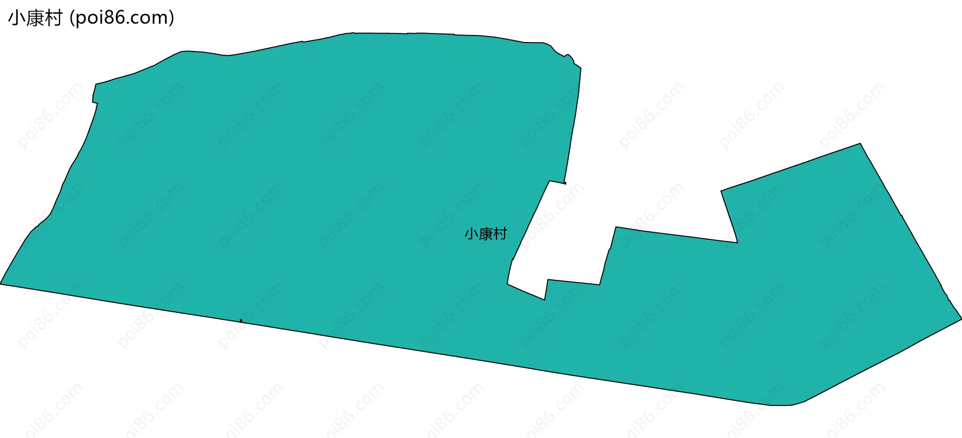 小康村边界地图