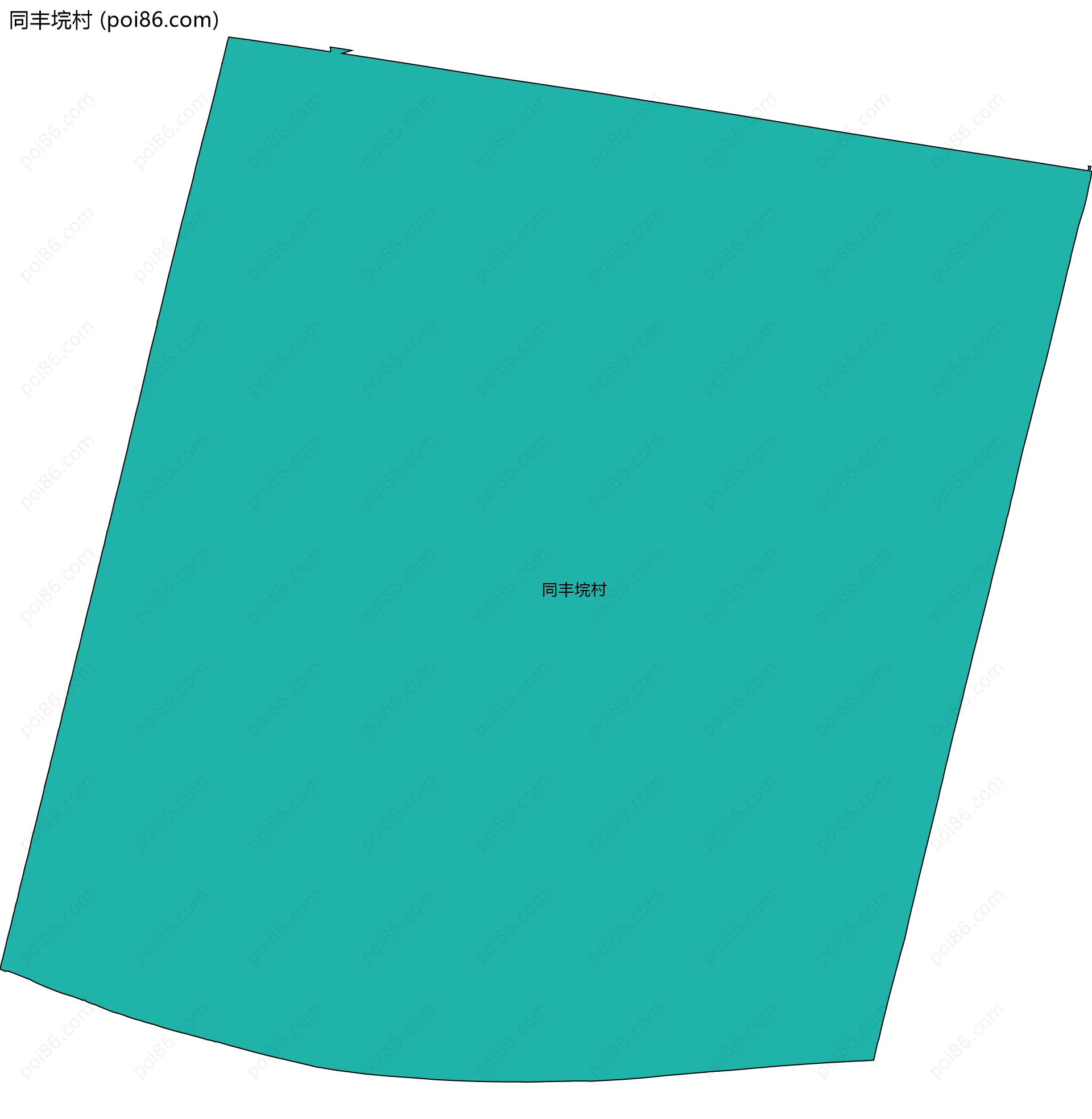 同丰垸村边界地图