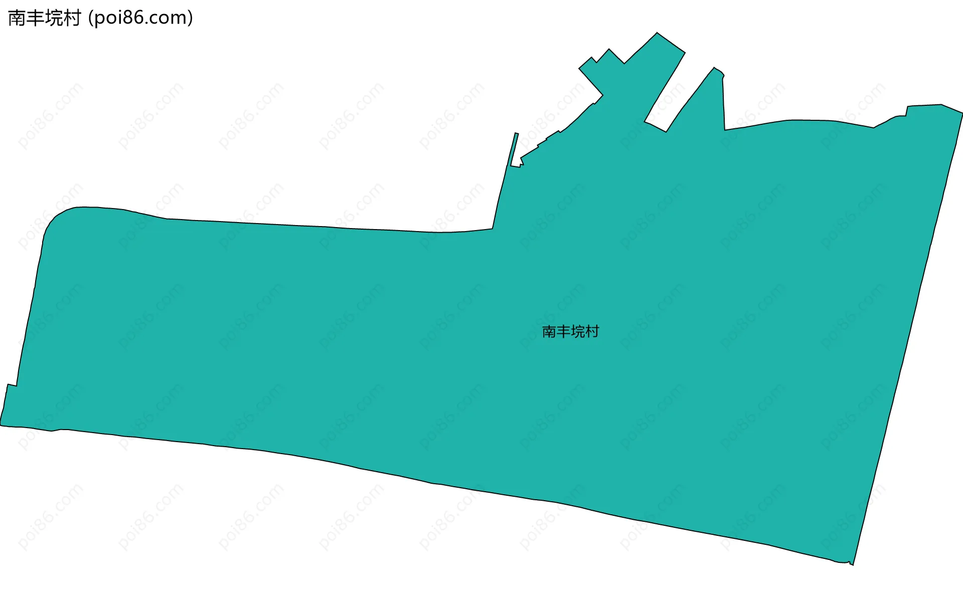 南丰垸村边界地图