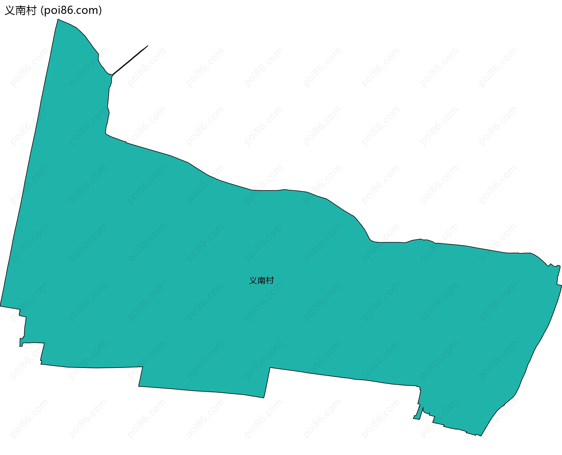 义南村边界地图