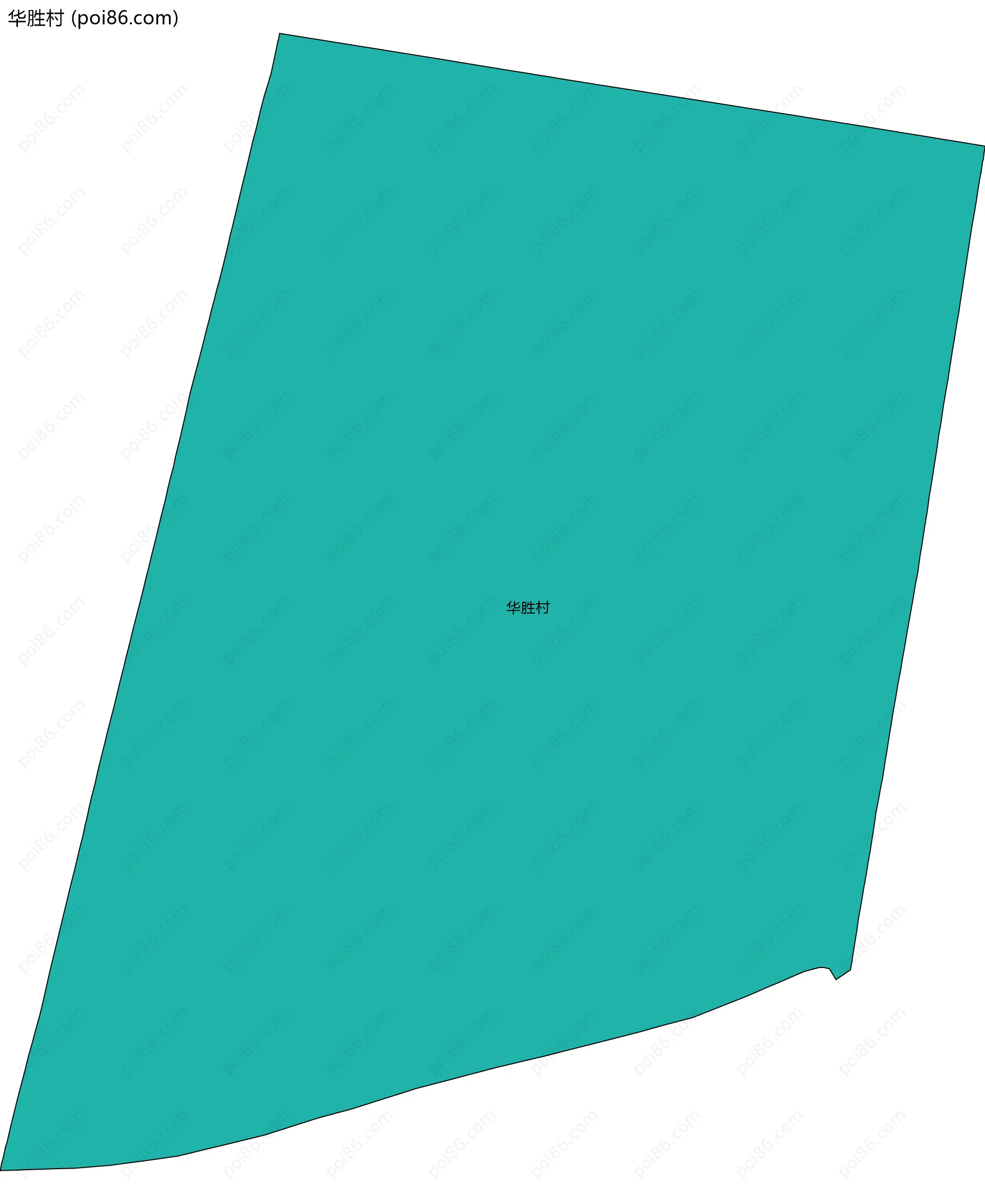 华胜村边界地图