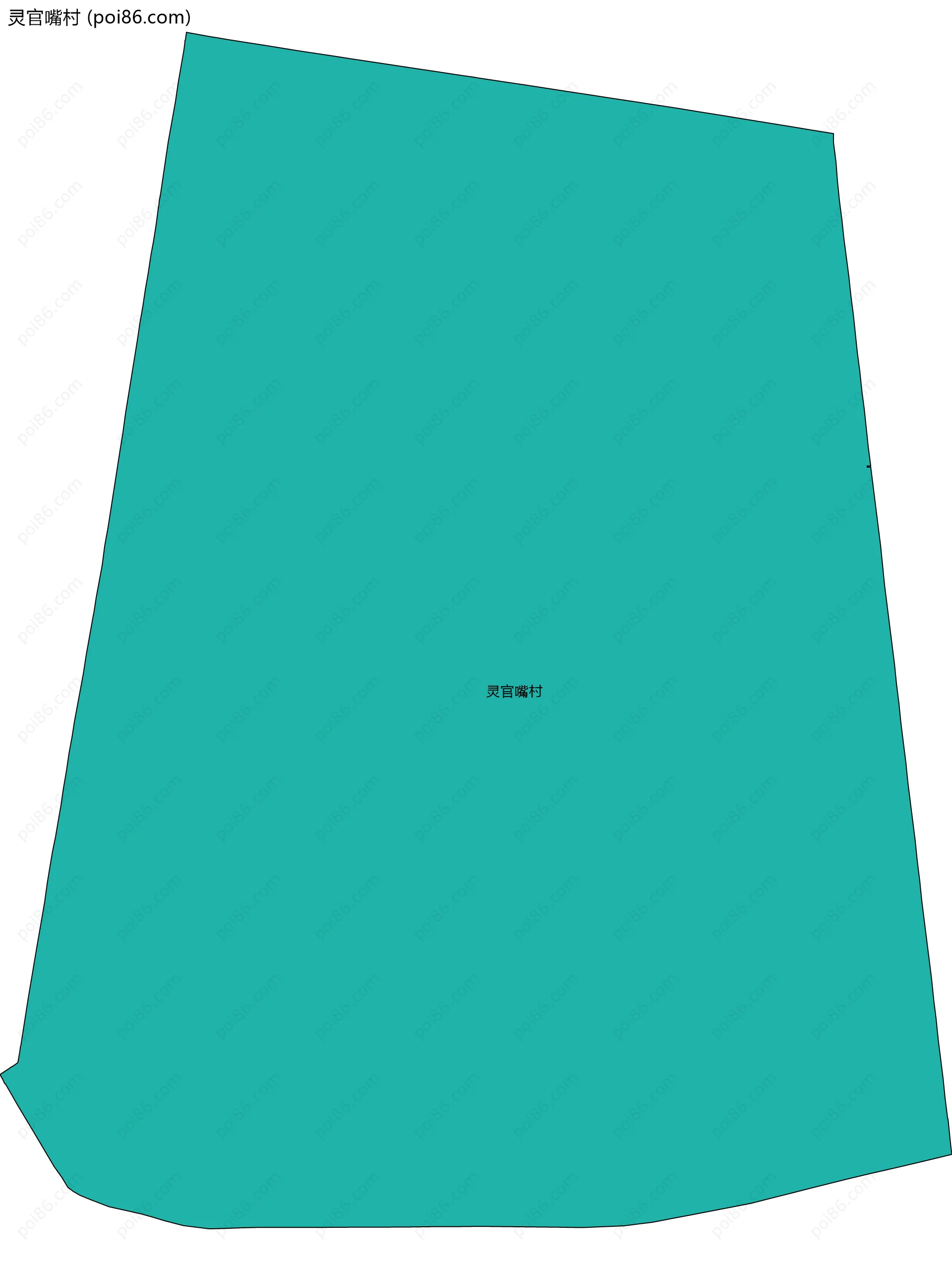 灵官嘴村边界地图