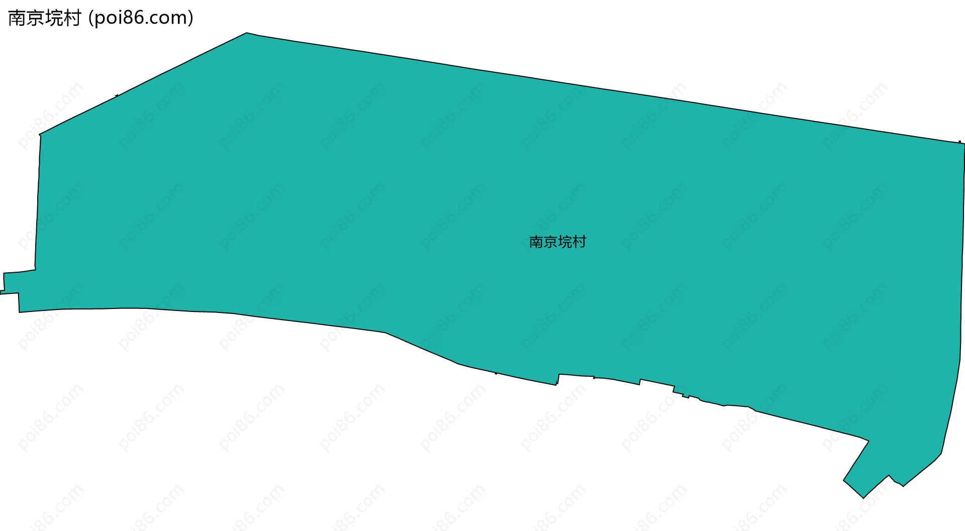 南京垸村边界地图