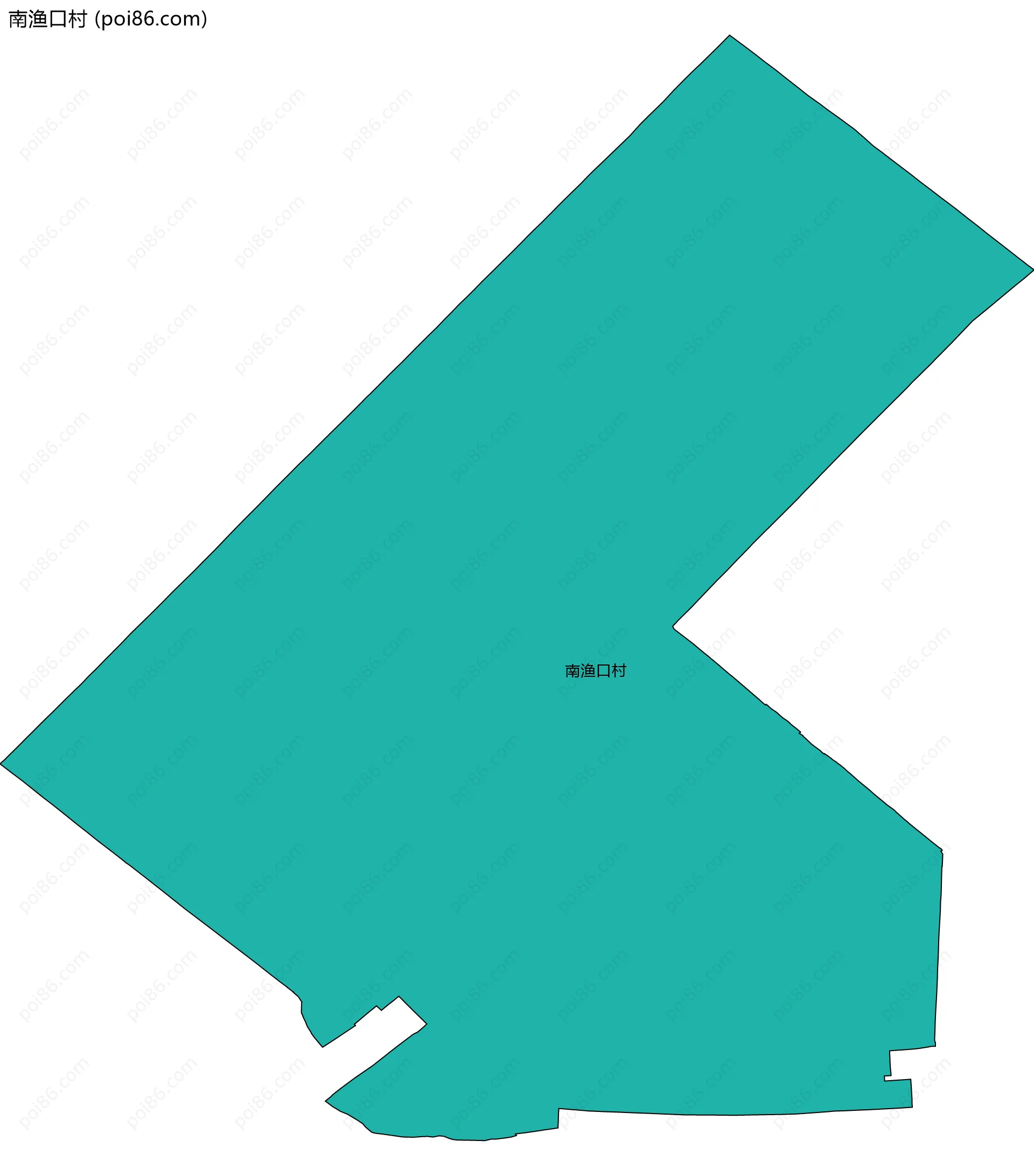 南渔口村边界地图