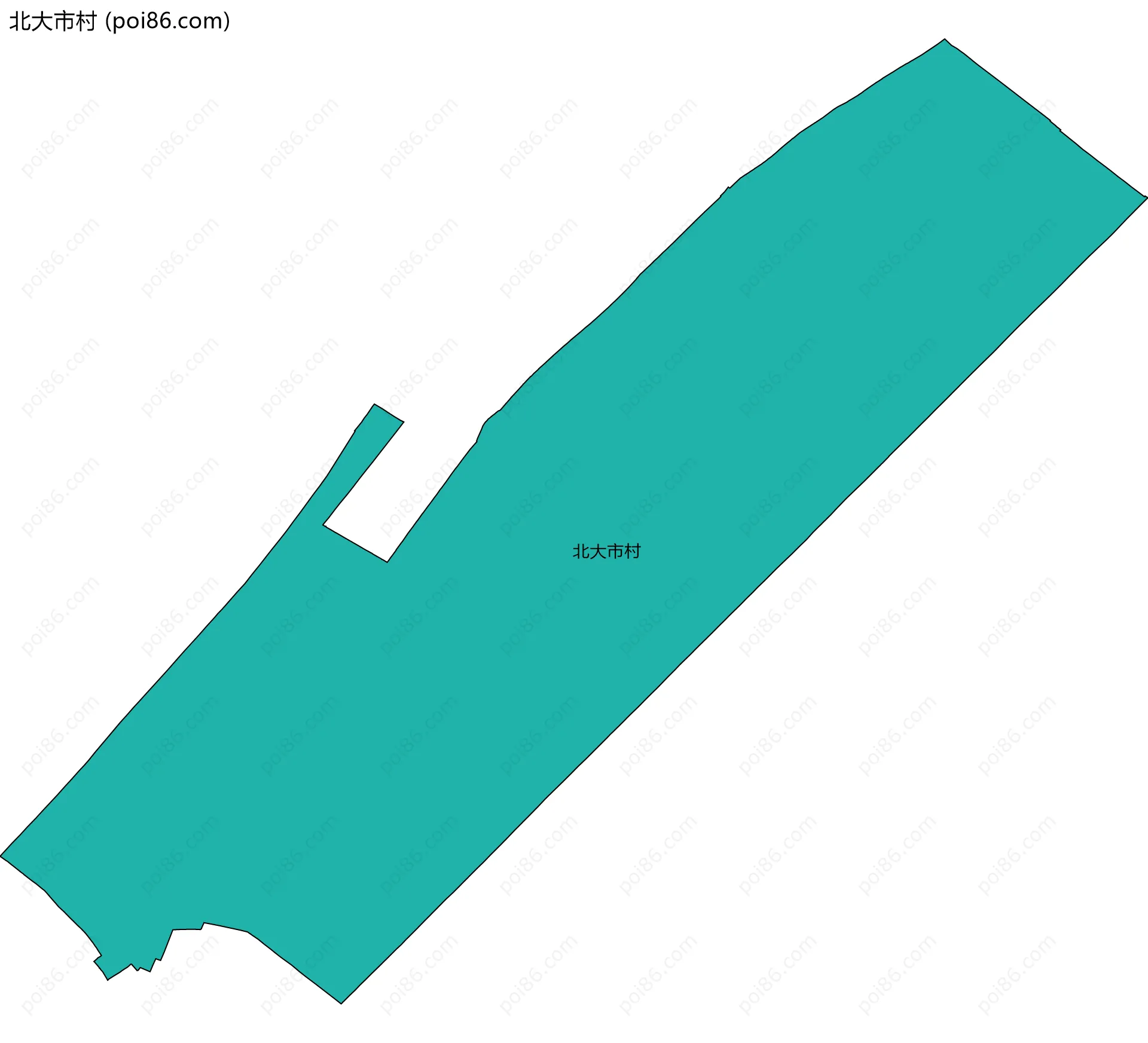 北大市村边界地图