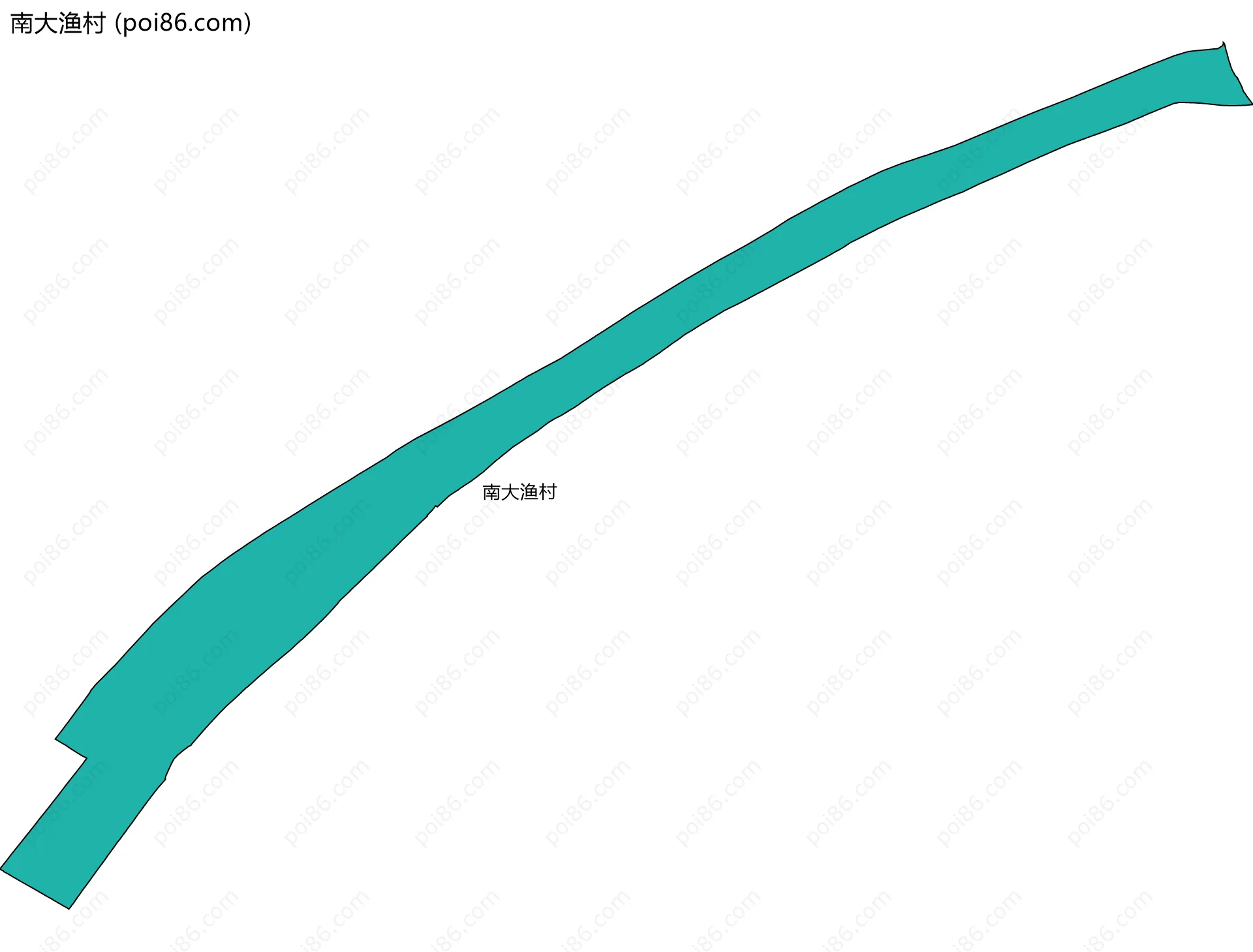 南大渔村边界地图
